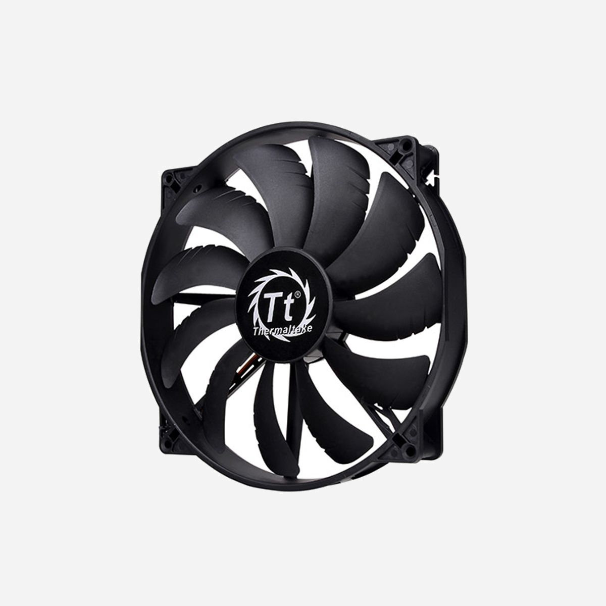 Ventilateur Thermaltake Pure 20 pour Boitier PC, 200mm, 800 RPM Max, 28.2 dBA, 129.639 CFM, 0.996 mmH2O, Roulement Manchon, Noir, 3-Pin, 12V - Thermaltake Pure 20. Type: Ventilateur, Diamètre du ventilateur: 20 cm, Vitesse de rotation (max): 800 tr/min, Pression d'air maximale: 0,996 mmH2O, Type de roulement: Manchon de palier. Tension: 12 V. Largeur: 200 mm, Profondeur: 200 mm, Hauteur: 30 mm. Couleur du produit: Noir
