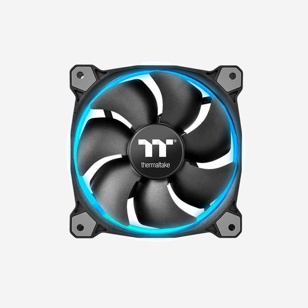 Thermaltake Riing 12 Sync - Ventilateur 120mm Noir - 800-1500RPM - 22.14-40.6CFM - 0.57-2.01mmH2O - Roulement Hydraulique - 12 LED Multi-Couleur - Thermaltake Riing 12 Sync. Type: Ventilateur, Diamètre du ventilateur: 12 cm, Vitesse de rotation (min): 800 tr/min, Vitesse de rotation (max): 1500 tr/min, Pression d'air minimum: 0,57 mmH2O, Pression d'air maximale: 2,01 mmH2O, Type de roulement: Hydraulique. Couleur du produit: Noir