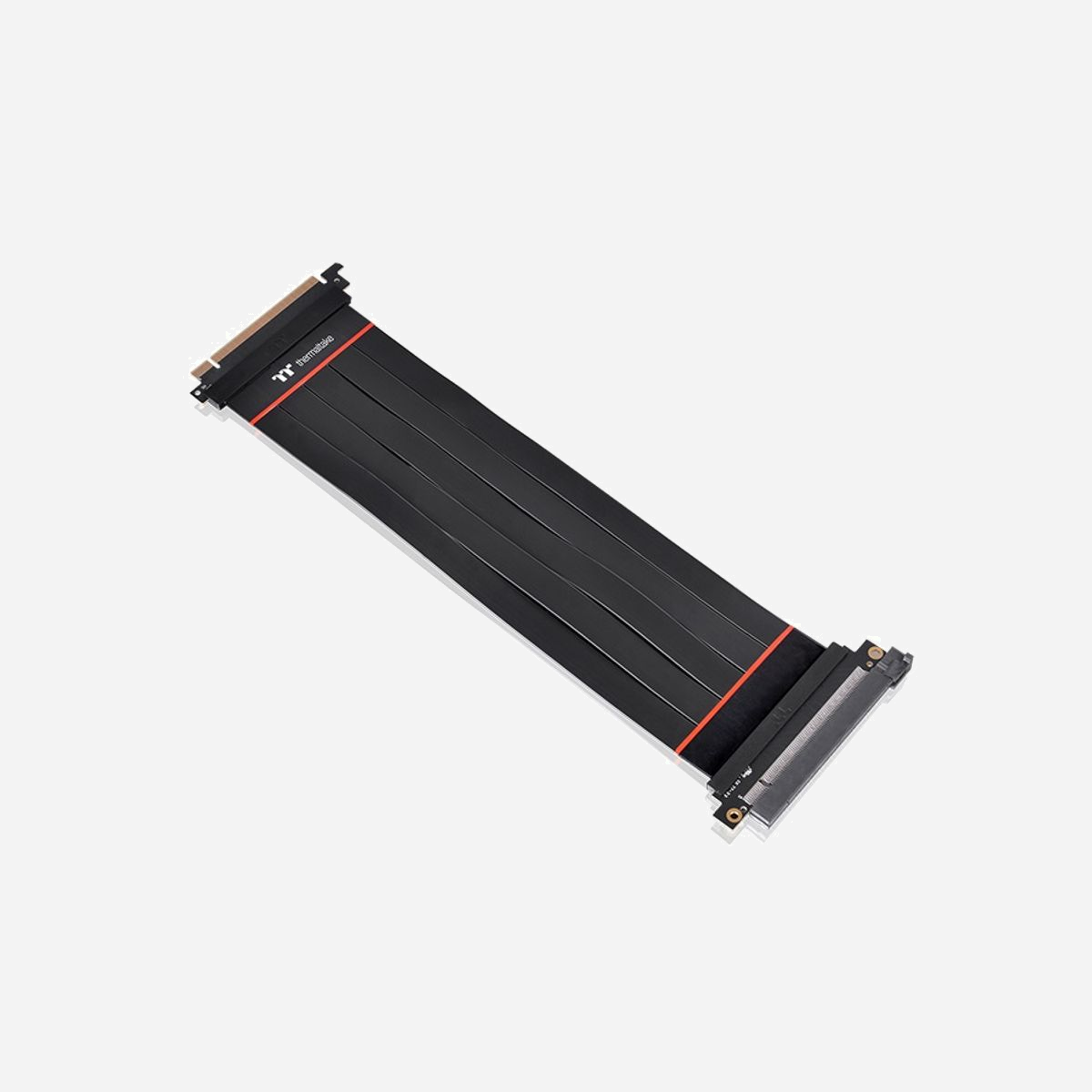Thermaltake AC-058-CO1OTN-C1 Rallonge PCI-E x16 (Gen 4.0) 0.3m, Connecteur Mâle/Femelle, Noir, pour Carte Vidéo, Code SH 84733080 - Thermaltake AC-058-CO1OTN-C1. Longueur de câble: 0,3 m, Connecteur 1: PCI-E x16 (Gen 4.0), Connecteur 2: PCI-E x16 (Gen 4.0)