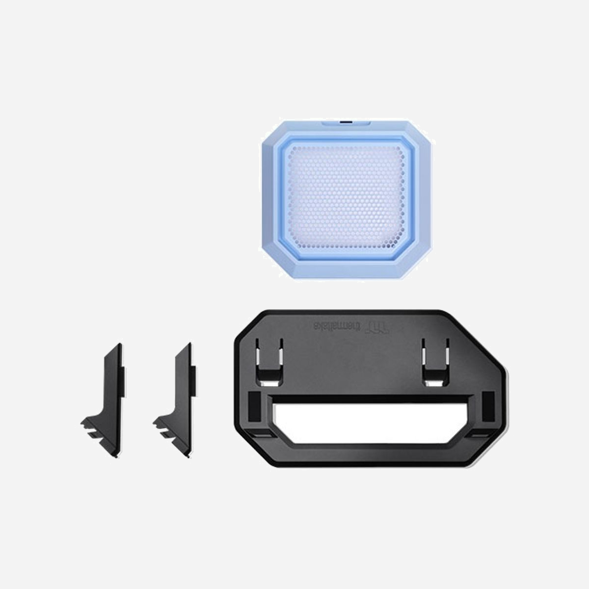Thermaltake AC-078-ONFNAN-A1 : Kit de Conversion Tour en Rack pour Châssis Mini Tower The Tower 250 (145x266x459mm, Noir/Bleu, Filtre Anti-Poussière) - Thermaltake AC-078-ONFNAN-A1. Type de châssis compatible: Mini Tower, Type: Kit de conversion de tour au rack, Couleur du produit: Noir, Bleu. Largeur: 145 mm, Profondeur: 266 mm, Hauteur: 459 mm. Quantité: 1 pièce(s)