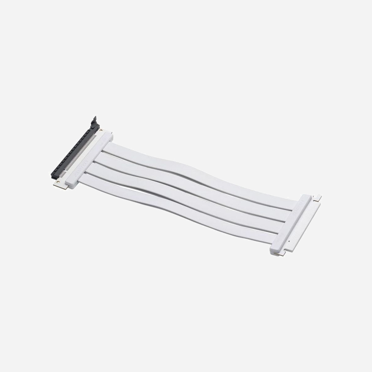 Phanteks Rallonge PCI-E 4.0 x16, 0.3m, Connecteur Femelle vers Mâle, 180°, Contacts Plaqué Or, Noir/Blanc, Pour Carte Graphique - PH-CBRS4.0_FL30_WT01 - Phanteks PH-CBRS4.0_FL30_WT01. Longueur de câble: 0,3 m, Connecteur 1: PCI-E x16 (Gen 4.0), Connecteur 2: PCI-E x16 (Gen 4.0). Type d'emballage: Boîte