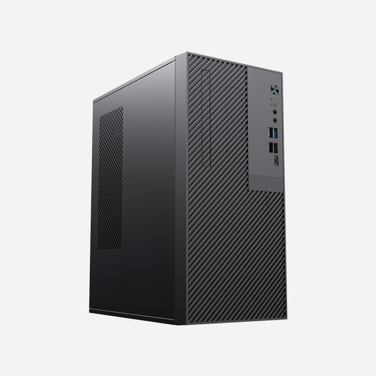 itek PILOT Z15 Lite Micro Tower Noir, Micro ATX/Mini-ITX, 1x80mm avant, USB 3.2 Gen 1/2, Baies 2.5"/3.5", 168x295x353mm, Sans alimentation - itek PILOT Z15 Lite. Format: Micro Tower, Type: PC, Couleur du produit: Noir. Emplacement d'alimentation: Bas, Facteurs de forme d'alimentation pris en charge: ATX. Ventilateurs installés avant: 1x 80 mm, Pris en charge des diamètres des ventilateurs arrières: 92 mm. Tailles de disques durs supportées: 2.5,3.5". Largeur: 168 mm, Profondeur: 295 mm, Hauteur: 353 mm