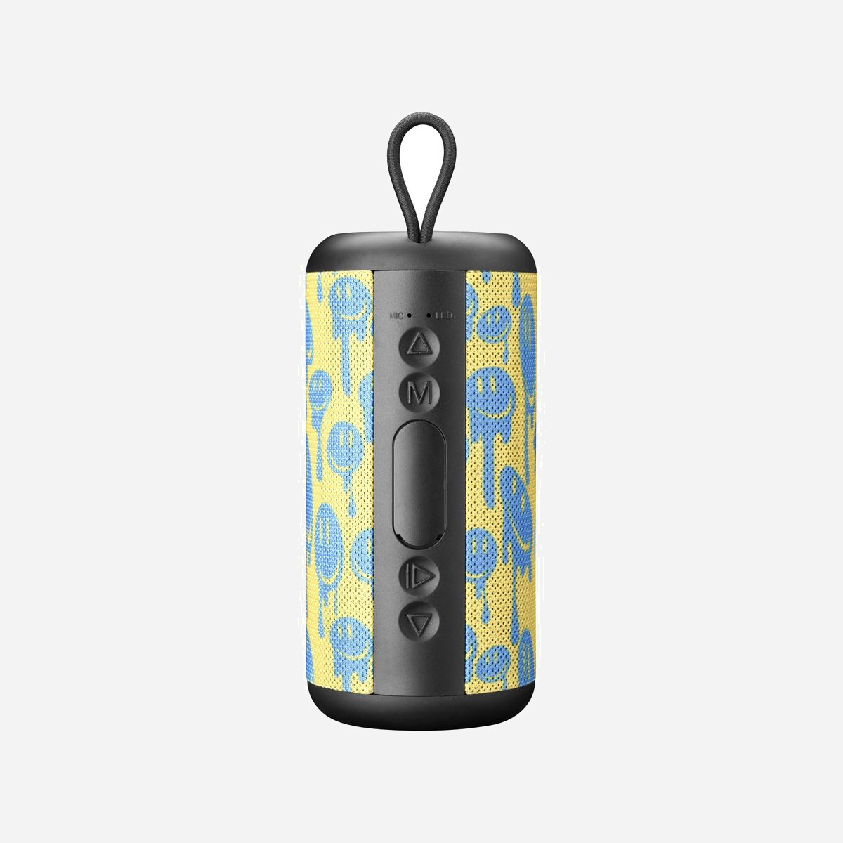 Music Sound BTSPKMSVERTICAL244 Enceinte Bluetooth 5.0 5W Mono, Port USB-C, Autonomie 4h, Lecteur SD, Entrée AUX, Câble USB-C inclus. - VERTICAL est le haut-parleur Bluetooth idéal pour ceux qui aiment la musique de qualité et recherchent un appareil pratique et polyvalent. Disponible en cinq motifs colorés, ce haut-parleur allie style et fonctionnalité. Grâce à son design compact, son poids léger et sa sangle élastique pratique, vous pouvez l'emporter partout et l'attacher facilement à votre sac à dos. Avec une puissance de 5 watts et jusqu'à 4 heures d'autonomie, il garantit une écoute prolongée de vos playlists préférées, que ce soit à l'intérieur ou à l'extérieur. Sa compatibilité étendue permet de le connecter via micro SD, USB, USB-C et câble AUX, offrant ainsi une flexibilité maximale. Les finitions en tissu doux complètent un produit conçu pour vous accompagner à chaque moment.