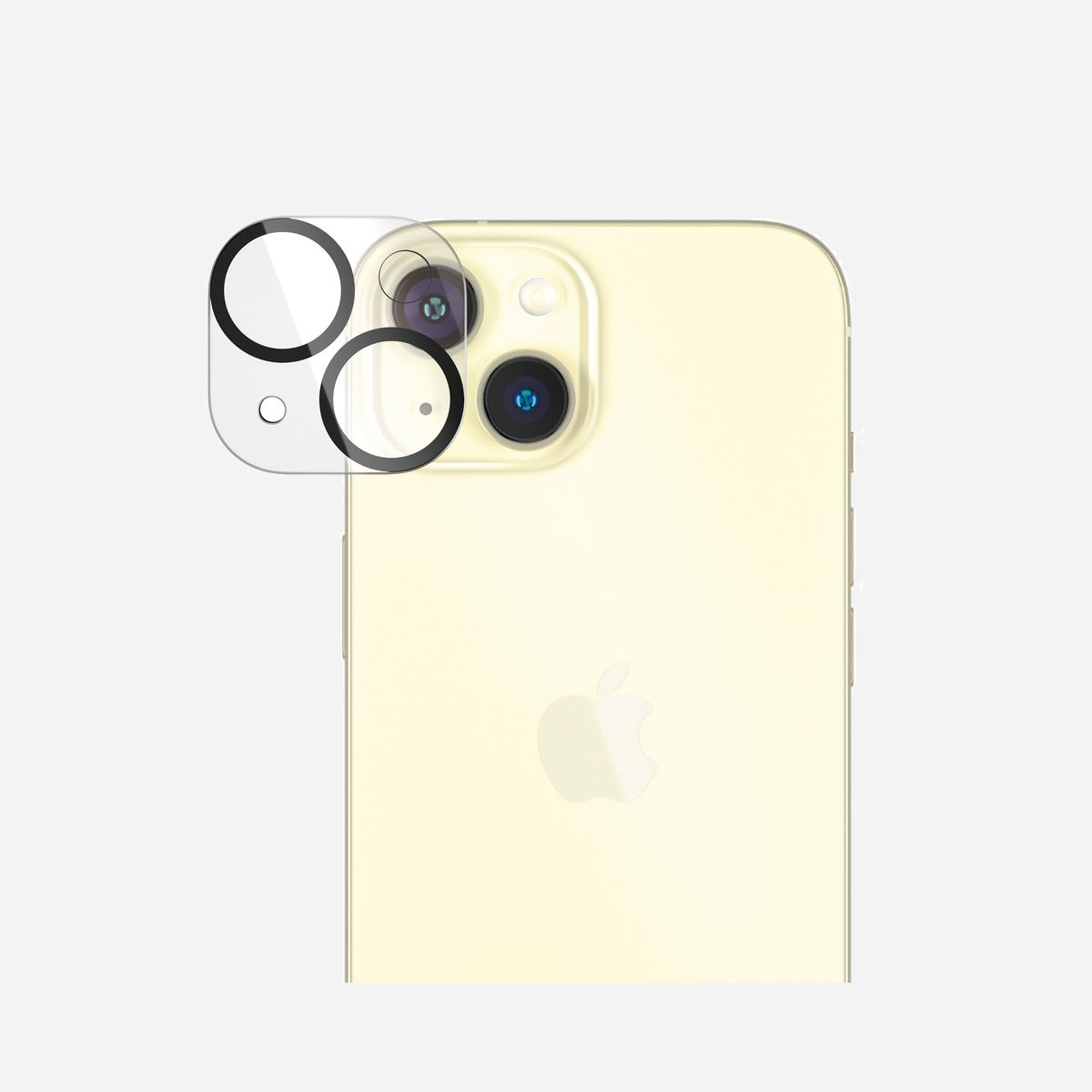 PanzerGlass PicturePerfect Protecteur d'objectif caméra pour iPhone 15/15 Plus - Verre Trempé Transparent, Résistant Rayures/Chocs, Dimensions 30.3x30.4mm - PanzerGlass ® PicturePerfect Camera Lens Protector iPhone 15 | 15 Plus. Compatibilité de marque: Apple, Compatibilité: Apple - iPhone 15, Apple - iPhone 15 Plus. Application à sec. Fonctions de protection: Résistant aux rayures, Résistant aux chocs. Matériel: Verre trempé, Couleur du produit: Transparent. Quantité: 1 pièce(s)