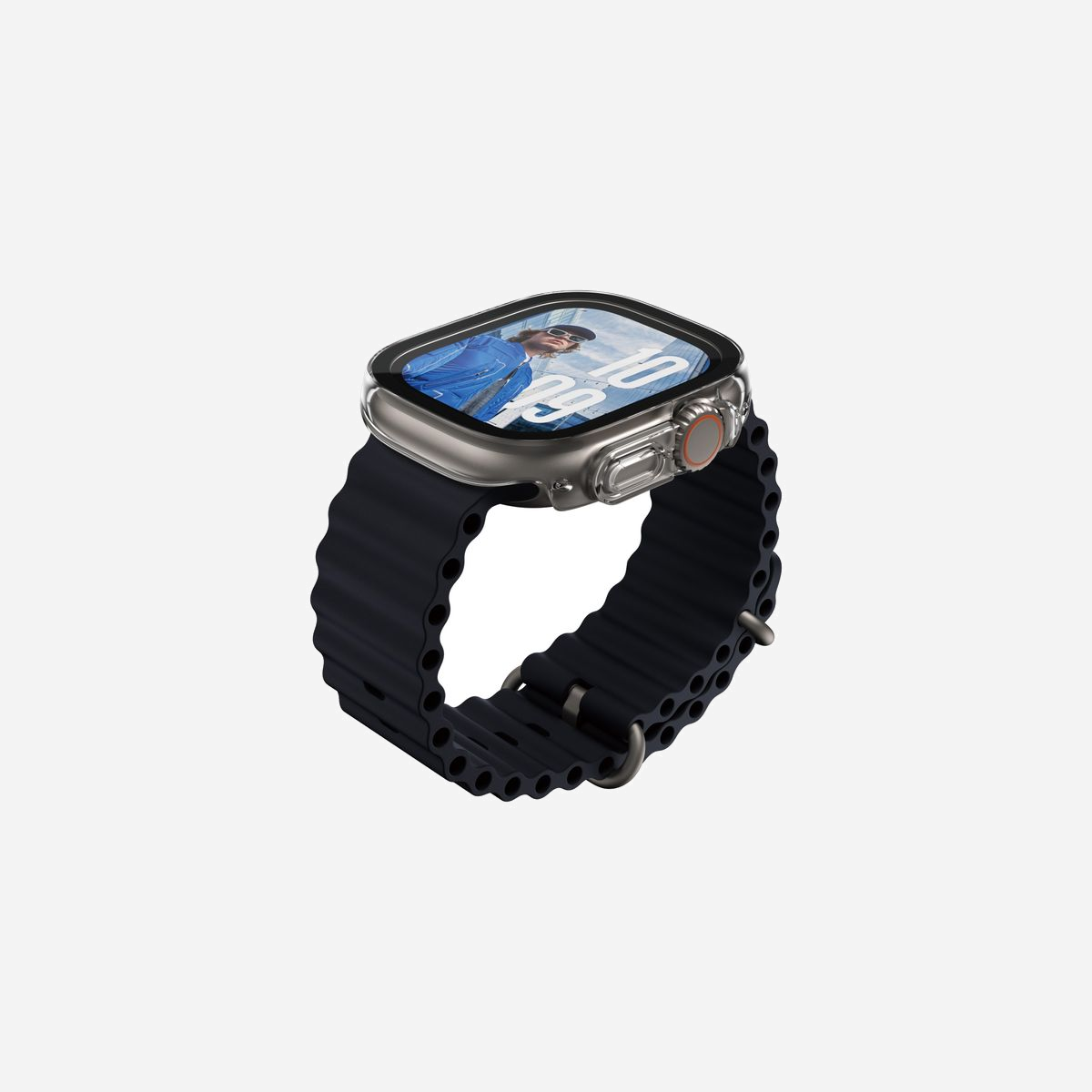 PanzerGlass Case Squad Full Body Slim Transparent pour Apple Watch Ultra 49mm (Ultra/Ultra 2/Ultra 3), Verre Trempé & PET, Résistant Chocs/Rayures - PanzerGlass ® Case Squad Full Body Slim Transparent Apple Watch Ultra 3 | Ultra 2 | Ultra | 49mm. Compatibilité de marque: Apple, Compatibilité: Apple - Watch Ultra 49mm, Apple - Watch Ultra 2 49mm, Apple - Watch Ultra 3 49mm. Application à sec. Fonctions de protection: Résistant aux rayures, Résistant aux chocs. Matériel: Verre trempé, Polyéthylène téréphthalate (PET), Couleur du produit: Transparent. Quantité: 1 pièce(s)