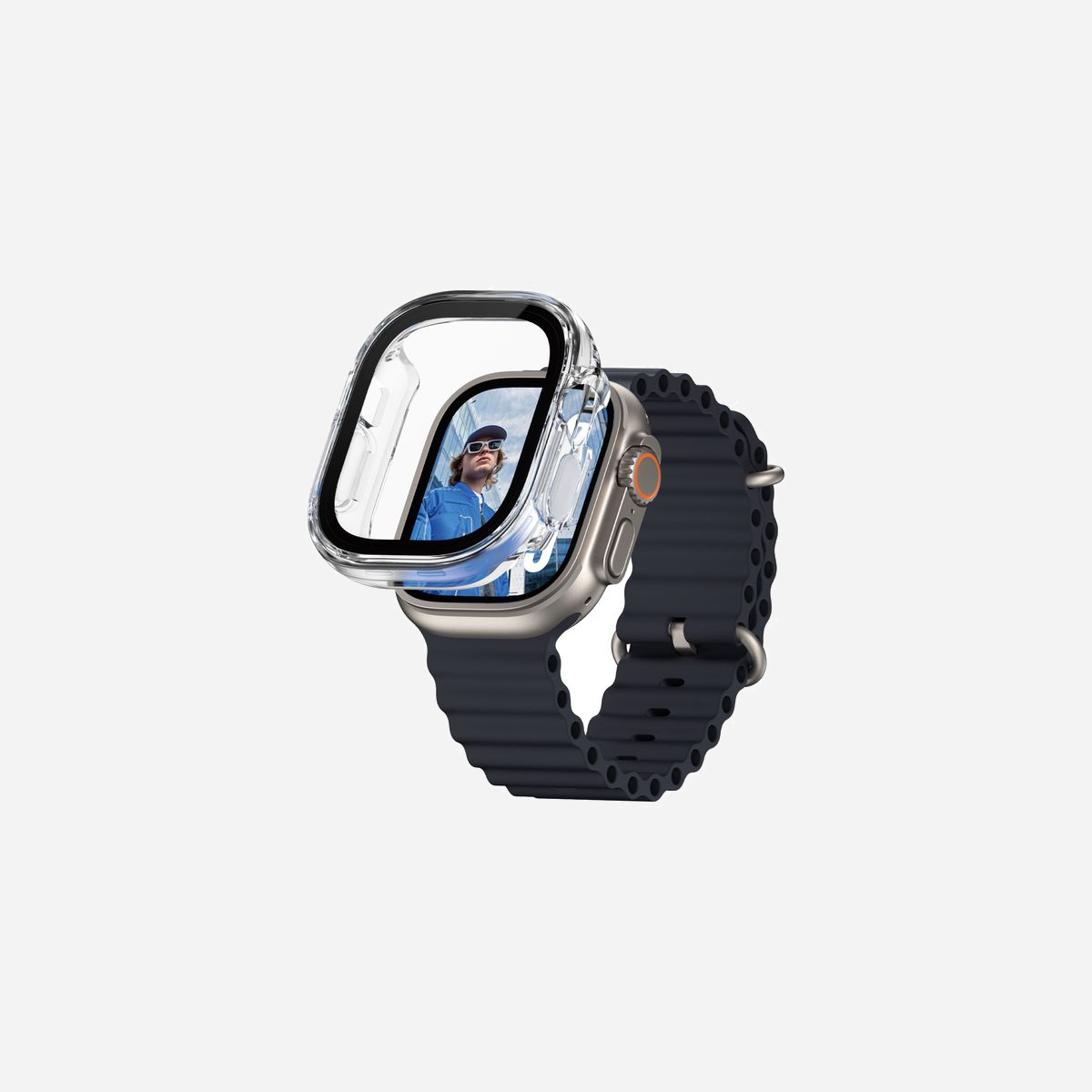 PanzerGlass Protection Intégrale Transparent Apple Watch Ultra 49mm (Ultra/Ultra 2/Ultra 3), Verre Trempé & PET, Résistant Chocs/Rayures, Installation Facile - PanzerGlass ® Case Squad Full Body Transparent Apple Watch Ultra 3 | Ultra 2 | Ultra | 49mm. Compatibilité de marque: Apple, Compatibilité: Apple - Watch Ultra 49mm, Apple - Watch Ultra 2 49mm, Apple - Watch Ultra 3 49mm. Application à sec. Fonctions de protection: Résistant aux rayures, Résistant aux chocs. Matériel: Verre trempé, Polyéthylène téréphthalate (PET), Couleur du produit: Transparent. Quantité: 1 pièce(s)