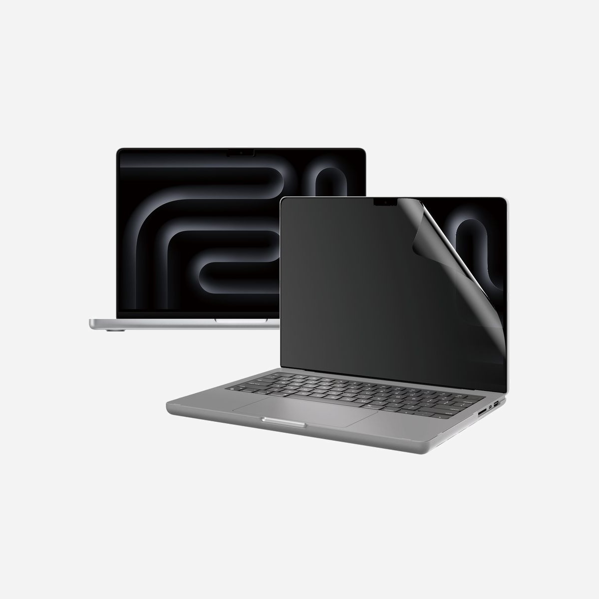 PanzerGlass Privacy Filter pour MacBook Pro 16" (M1/M2/M3/M4) - Protection d'écran transparente PET/Silicone 0.39mm, filtre de confidentialité, 350.5 x 228.5 mm - PanzerGlass ® Privacy Filter MacBook Pro 16" | M1 | M2 | M3 | M4. Compatibilité de marque: Apple, Compatibilité: Apple - Macbook Pro Dual 16''. Application à sec. Fonctions de protection: Résistant aux rayures. Fonction de filtrage de confidentialité, Matériel: Polyéthylène téréphthalate (PET), Silicone, Couleur du produit: Transparent. Quantité: 1 pièce(s)
