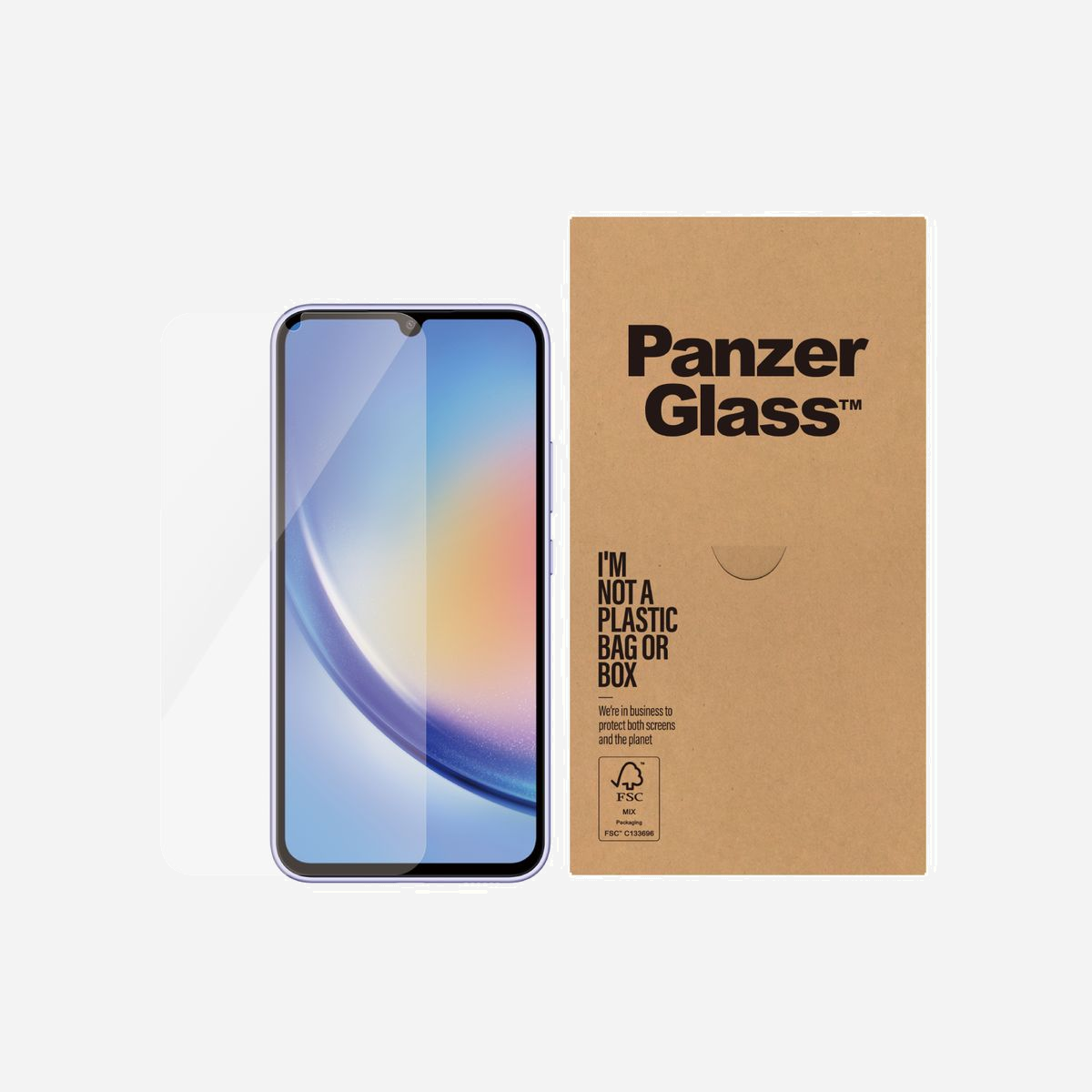 PanzerGlass Protection d'écran Samsung Galaxy A34 5G Ultra-Wide Fit, Verre Trempé, Kit 50 pièces, 156.02x73.45mm, 0.45mm épaisseur, Anti-rayures & Chocs - PanzerGlass ® Screen Protector Samsung Galaxy A34 5G | Ultra-Wide Fit. Compatibilité de marque: Samsung, Compatibilité: Samsung - Galaxy A34 5G. Application à sec. Fonctions de protection: Résistant aux rayures, Résistant aux chocs. Matériel: Verre trempé, Polyéthylène téréphthalate (PET), Silicone, Couleur du produit: Transparent. Quantité: 50 pièce(s)