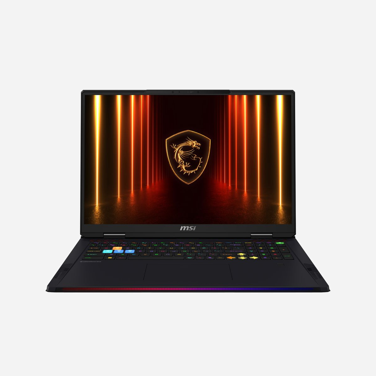 MSI Raider 18 HX AI A2XWJG: Intel Core Ultra 9 285HX, 64Go DDR5, 4To SSD, NVIDIA GeForce RTX 5090 24Go GDDR7, Écran 18" UHD+ 120Hz, Windows 11 Pro - MSI Raider 18 HX AI A2XWJG NVIDIA GeForce. Type de produit: Ordinateur portable, Format: Clapet. Famille de processeur: Intel Core Ultra 9, Modèle de processeur: 285HX. Taille de l'écran: 45,7 cm (18"), Type HD: UHD+, Résolution de l'écran: 3840 x 2400 pixels. Mémoire interne: 64 Go, Type de mémoire interne: DDR5-SDRAM. Capacité totale de stockage: 4 To, Supports de stockage: SSD. Modèle d'adaptateur graphique inclus: Intel Graphics, Modèle d'adaptateur graphique distinct: NVIDIA GeForce RTX 5090. Système d'exploitation installé: Windows 11 Pro. Couleur du produit: Noir