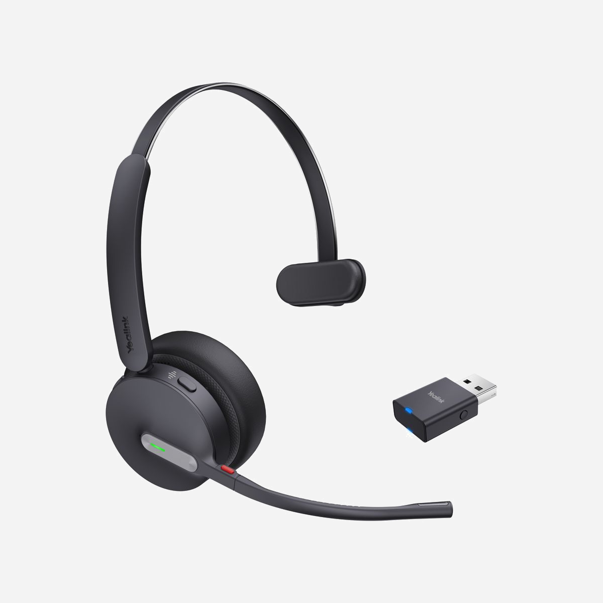 Yealink WH64 Hybrid Mono UC - Casque sans fil Bluetooth 5.2 - Portée 150m - Micro-USB - Batterie 14h - Arceau pour Bureau/Centre d'appels - Noir - Yealink WH64 Hybrid Mono UC. Type de produit: Casque. Technologie de connectivité: Sans fil, Bluetooth. Utilisation recommandée: Bureau/Centre d'appels. Fréquence des écouteurs: 20 - 20000 Hz. Portée du routeur sans fil: 150 m. Poids: 272 g. Couleur du produit: Noir