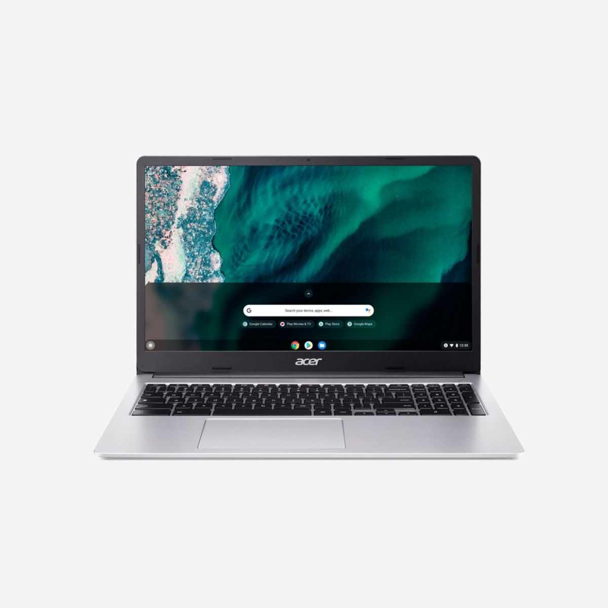Acer Chromebook CB315-4H-C6SD - Écran 15.6" Full HD, Intel N4500, 8Go LPDDR4x, 64Go Flash, Wi-Fi 6, ChromeOS, Argent, Intel UHD Graphics - Acer Chromebook CB315-4H-C6SD. Type de produit: Chromebook, Format: Clapet. Modèle de processeur: N4500, Fréquence du processeur: 1,1 GHz. Taille de l'écran: 39,6 cm (15.6"), Type HD: Full HD, Résolution de l'écran: 1920 x 1080 pixels. Mémoire interne: 8 Go, Type de mémoire interne: LPDDR4x-SDRAM. Capacité totale de stockage: 64 Go, Supports de stockage: Flash. Modèle d'adaptateur graphique inclus: Intel® UHD Graphics. Système d'exploitation installé: ChromeOS. Couleur du produit: Argent. Poids: 1,6 kg