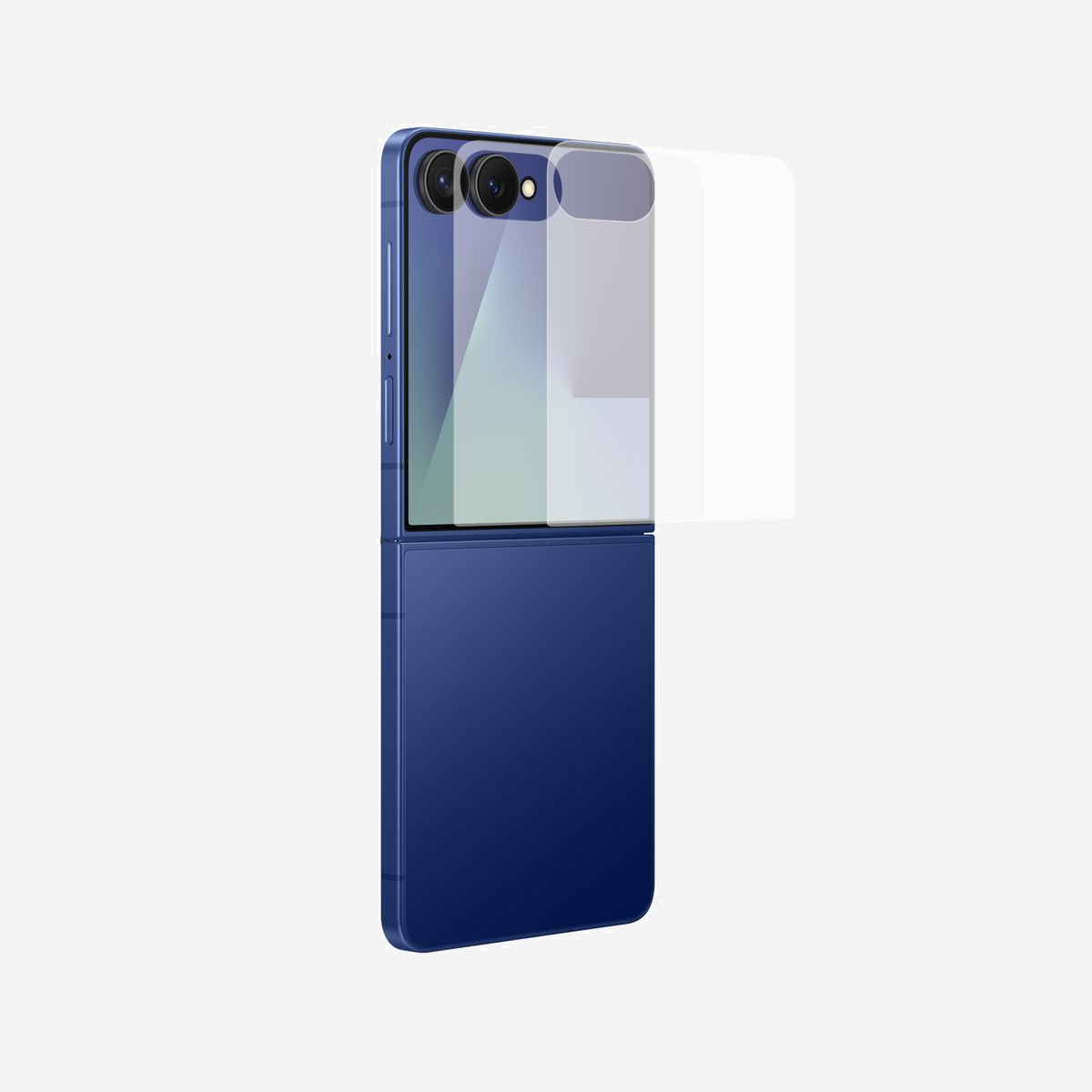 Samsung EF-UF766CTEGWW Film Protecteur Anti-Reflet Galaxy Z Flip7, 6.9" (17.5 cm), Transparent Mat, Kit de Nettoyage, 2 Pièces - Une protection sans compromis avec le film anti-reflet pour Galaxy Z Flip7<br>Pour une clarté remarquable même sous un soleil éclatant. Préservez la sensibilité tactile de votre Galaxy Z Flip7 tout en protégeant contre les rayures.<br><br>Une expérience toujours optimale<br>Protégez votre écran tout en conservant sa réactivité. Le film de protection anti-reflet résiste aux rayures et préserve l'aspect de votre smartphone. Profitez d'une protection sans compromis sur votre expérience.