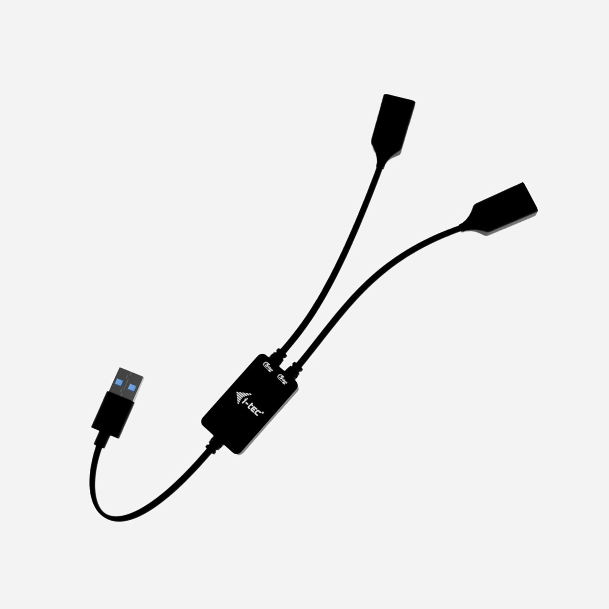 i-tec U3CBLHUB2A : Hub USB-A 2 Ports USB 3.2 Gen 1 (5 Gbit/s), Câble Intégré 0.1m, Compatible Windows, macOS, Android, ChromeOS, iPadOS, Linux - Ce concentrateur offre deux ports USB (2× USB-A), vous permettant de connecter votre clavier et votre souris externes, de transférer des données ou des films depuis une clé USB à une vitesse pouvant atteindre 5 Gbit/s, ou de recharger vos appareils mobiles.<br>Aucun pilote n'est nécessaire : il suffit de connecter le HUB à l'aide du câble USB-A et de l'utiliser immédiatement. La protection intégrée contre les surintensités protège votre ordinateur en cas de court-circuit d'un périphérique. L'interface est également rétrocompatible avec l'USB 2.0.<br>Grâce à sa taille compacte et à sa conception légère, vous pouvez facilement l'emporter avec vous partout où vous allez.