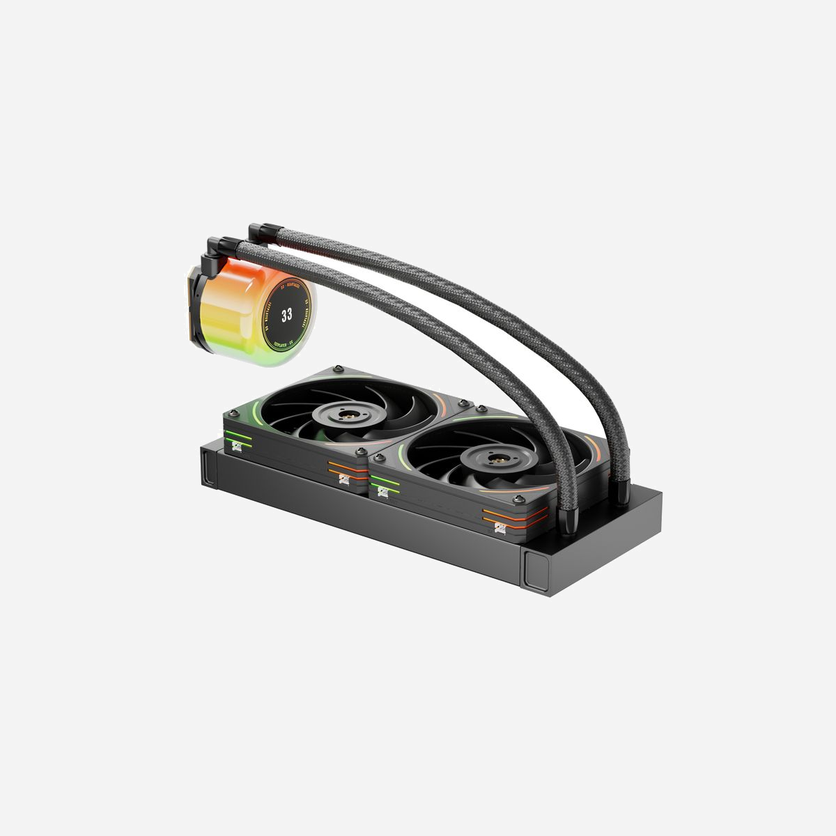 1STPLAYER CC-240-BK Refroidisseur liquide AIO pour processeur, radiateur 277mm, ventilateurs 120mm (800-2000 RPM), 71.18 CFM, sockets Intel/AMD - 1STPLAYER CC-240-BK. Type: Refroidisseur de liquide tout-en-un, Diamètre du ventilateur: 12 cm, Vitesse de rotation (min): 800 tr/min, Vitesse de rotation (max): 2000 tr/min, Pression d'air maximale: 2,19 mmH2O, Type de roulement: Palier à dynamique des fluides (FDB). Couleur du produit: Noir