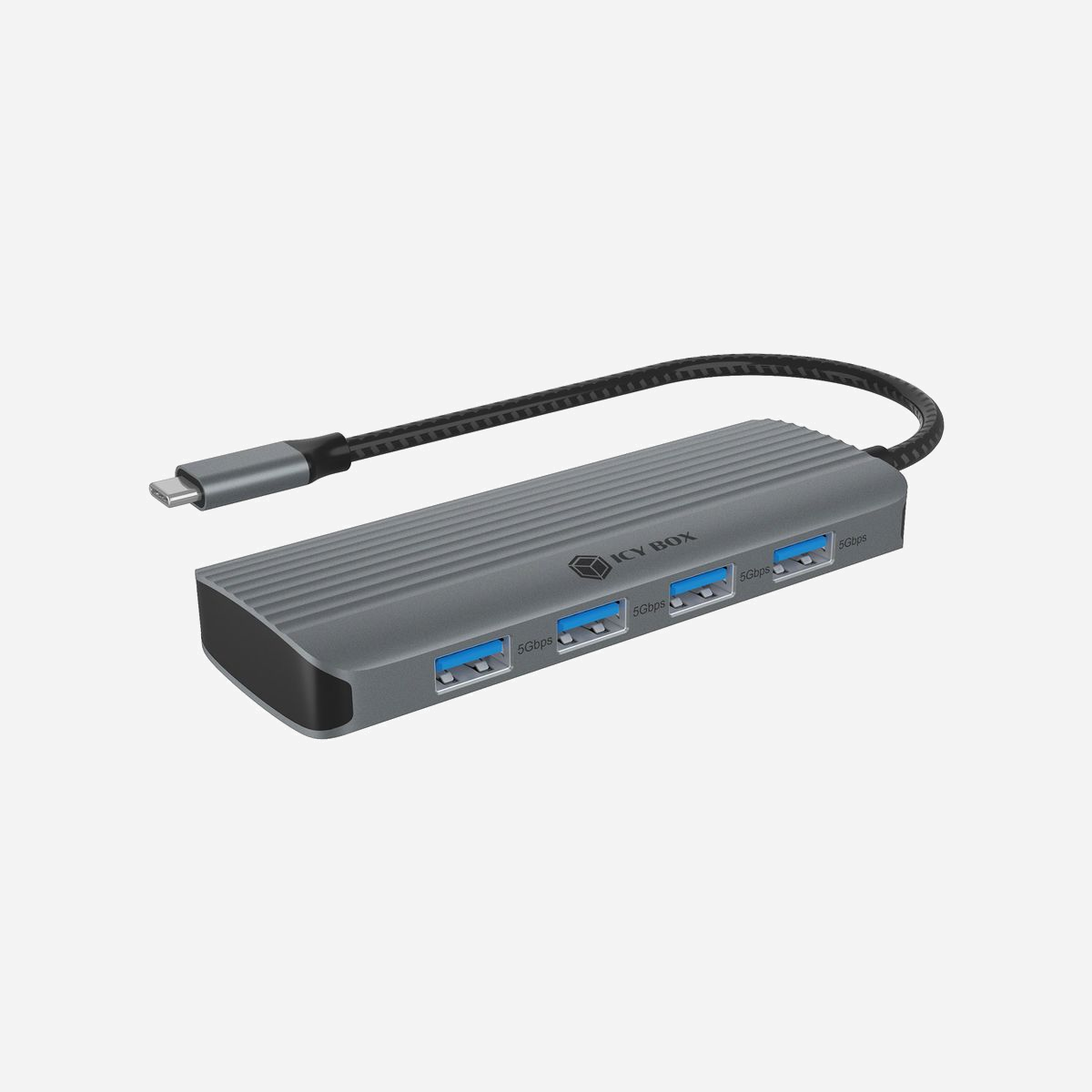ICY BOX IB-DK4022a-CPD Dock USB 3.2 Gen 1 Type-C Aluminium Argent - 4x USB-A, 1x USB-C, HDMI 4K 60Hz, Power Delivery 100W - ICY BOX IB-DK4022a-CPD. Technologie de connectivité: Avec fil, Interface de l'hôte: USB 3.2 Gen 1 (3.1 Gen 1) Type-C, Délivrance de la puissance USB jusqu’à: 100 W. Couleur du produit: Aluminium, Argent, Taux de transfert des données: 5 Gbit/s, Type HD: 4K Ultra HD. Type de source d'alimentation: USB, Tension de sortie: 20 V, Courant de sortie: 5 A. Largeur: 113 mm, Profondeur: 45 mm, Hauteur: 15 mm. Poids du paquet: 172 g