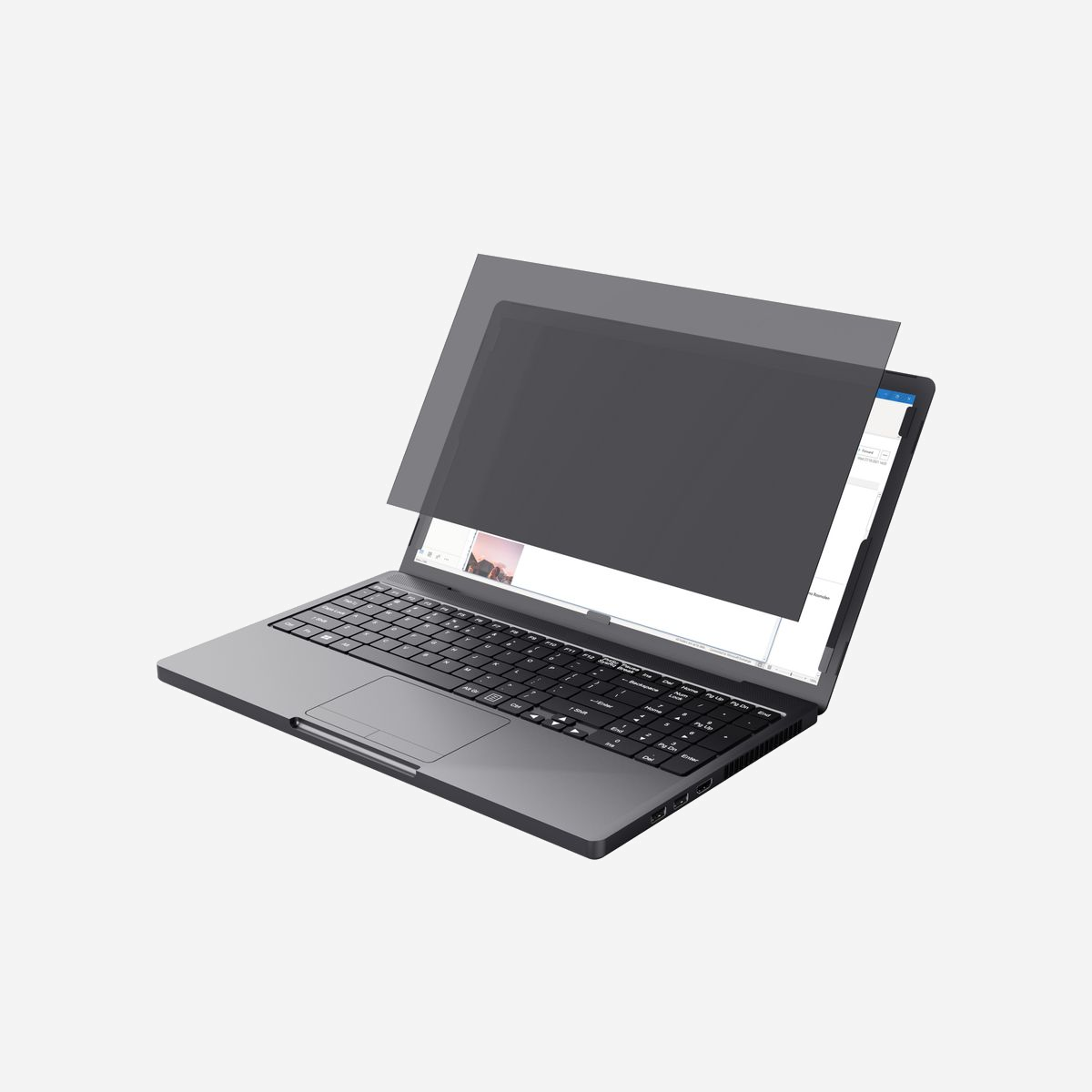 Trust Filtre de confidentialité 14" (35.6 cm) sans bords pour ordinateur portable, PET, Anti-blue, Anti-reflet, 60°, 310x174x0.35mm - <b>Primo Filtre de confidentialité pour ordinateur portable 14″</b><br>Filtre de confidentialité facile à placer pour les ordinateurs portables 14″, idéal pour travailler dans les lieux publics