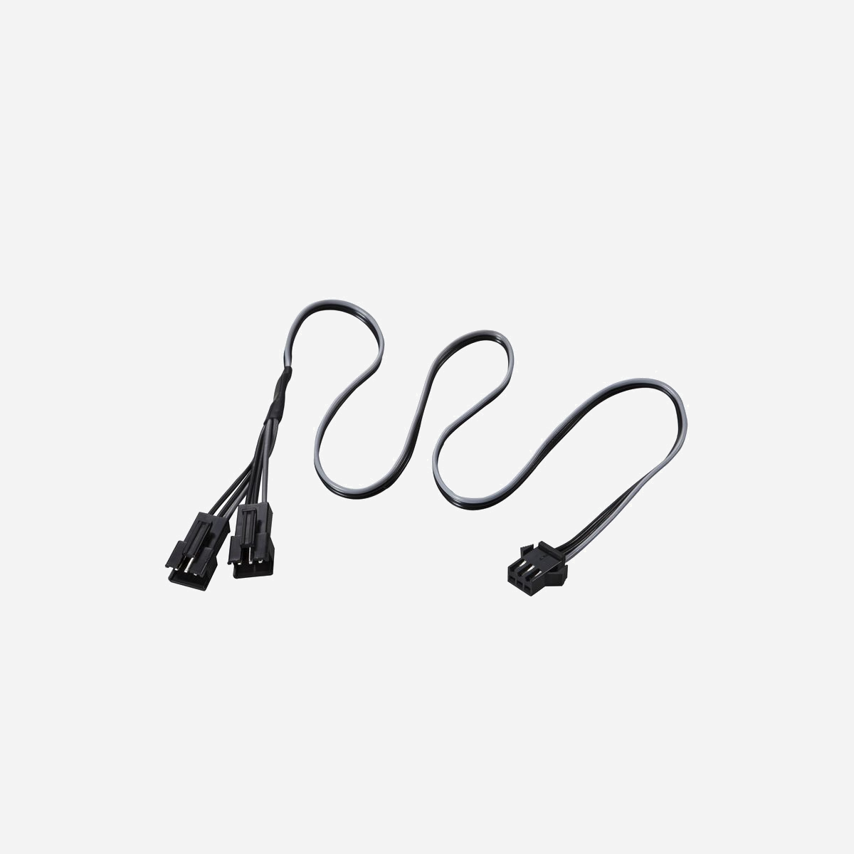 Phanteks PH-CB-DRGB3P : Câble d'alimentation interne 3-Pin vers 2x Molex 3-Pin, connecteurs droits, noir/gris pour éclairage DRGB - Phanteks PH-CB-DRGB3P. Connecteur 1: 3 broches, Connecteur 2: 2 x Molex (3-pin), Facteur de forme du connecteur 1: Droit