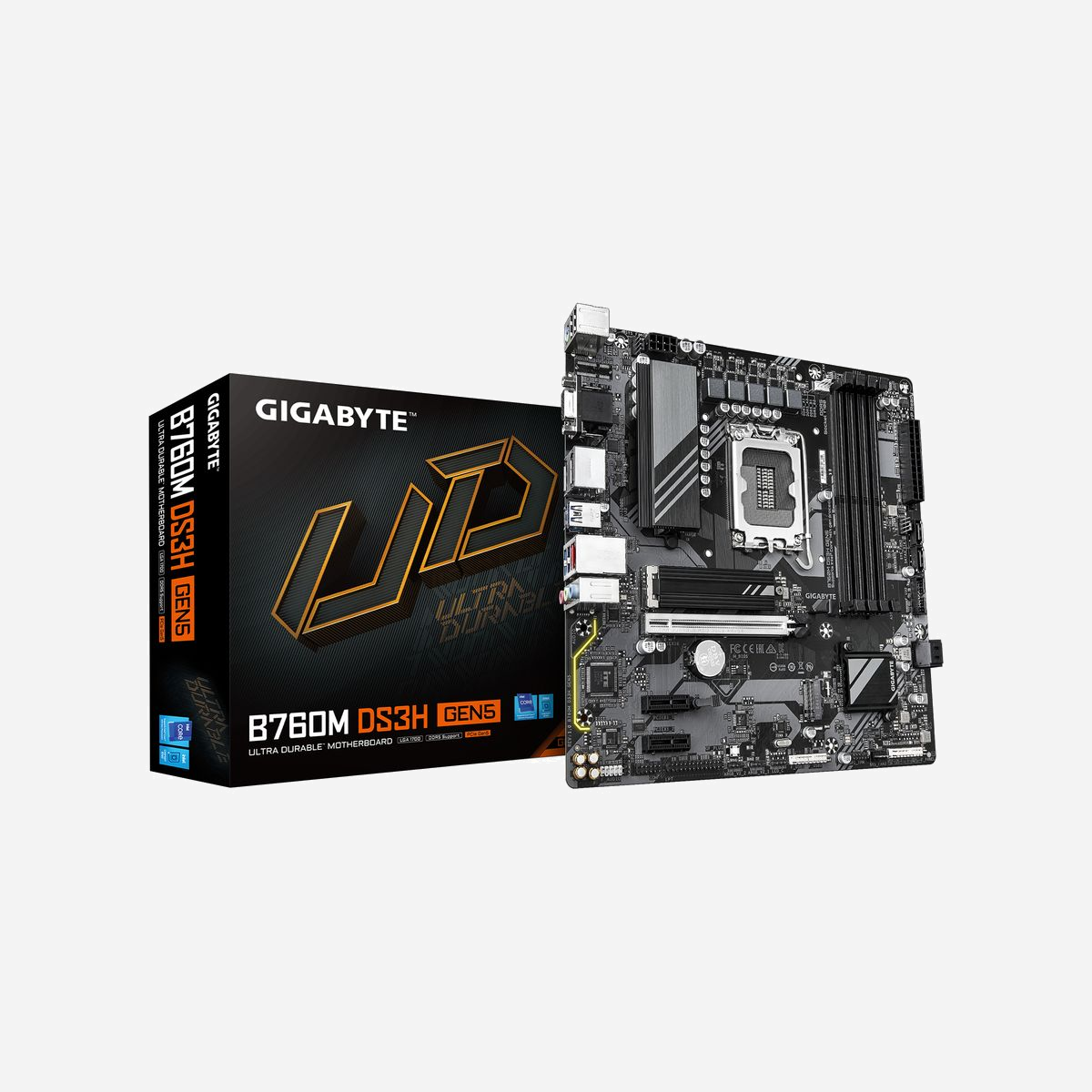 GIGABYTE B760M DS3H GEN5 : Carte mère Intel LGA 1700 DDR5 5600MHz, 2x M.2 PCIe 4.0, LAN 2.5GbE, USB 3.2 Gen2, Chipset Intel B760 - Améliorez votre expérience informatique avec les séries de cartes mères renommées de GIGABYTE : AORUS, AERO et GIGABYTE. Dotées de designs innovants et de fonctionnalités avancées, ces cartes offrent des performances et une fiabilité exceptionnelles. Que vous soyez un joueur, un créateur de contenu ou un professionnel, nos séries répondent à vos besoins, en garantissant une qualité sans compromis et une technologie de pointe.