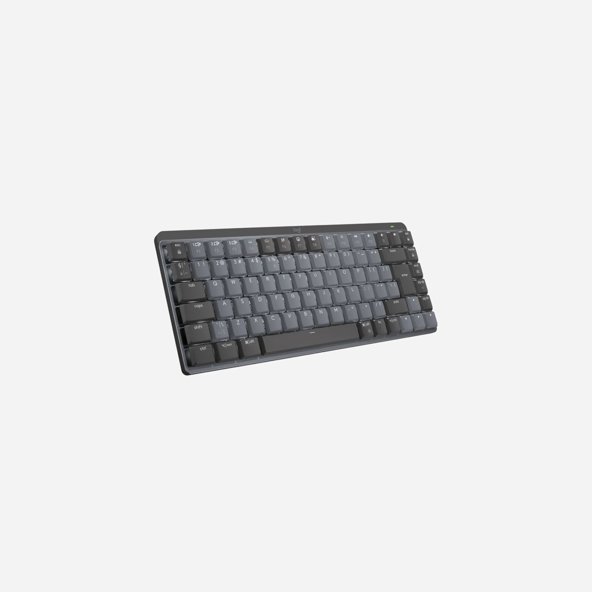 Logitech 920-010781 Clavier Bureau Sans Fil/Bluetooth QWERTY US International Graphite, switches Logitech Linear, rétroéclairage LED blanc - Logitech 920-010781. Facteur de forme du clavier: Sans clé (80 - 87%). Style de clavier: Droit. Technologie de connectivité: Sans fil, Interface de l'appareil: RF sans fil + Bluetooth, Interrupteur à clé de clavier: Clavier mécanique, Disposition des touches du clavier: QWERTY. Type de rétro: LED. Longueur de câble: 1 m. Utilisation recommandée: Bureau. Couleur du produit: Graphite