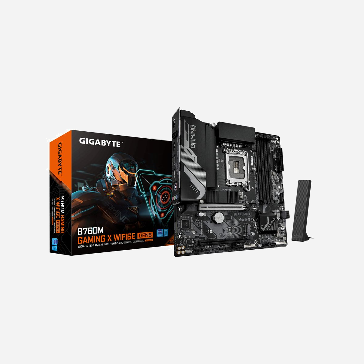 GIGABYTE B760M GAMING X WIFI6E GEN5 : Carte mère Intel LGA 1700, DDR5 jusqu'à 5600 MHz, 2x M.2 PCIe 4.0, Wi-Fi 6E, LAN 2.5GbE, USB 3.2 Gen 1 - Améliorez votre expérience informatique avec les gammes de cartes mères renommées de GIGABYTE : AORUS, AERO et GIGABYTE. Dotées de designs innovants et de fonctionnalités avancées, ces cartes offrent des performances et une fiabilité exceptionnelles. Que vous soyez un joueur, un créateur de contenu ou un professionnel, nos gammes répondent à vos besoins, en garantissant une qualité sans compromis et une technologie de pointe.