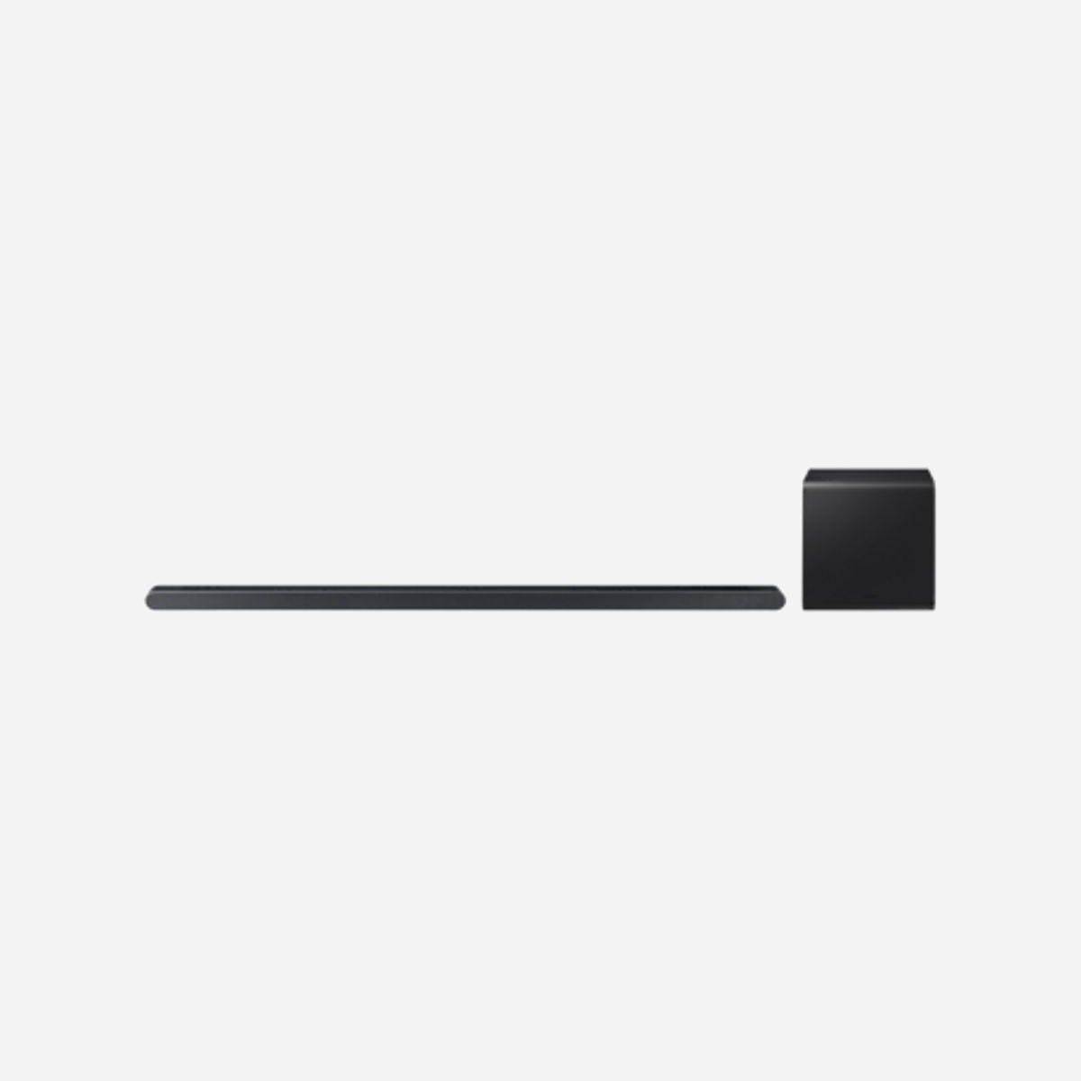 Samsung HW-S800D/EN Barre de Son Ultra Slim 3.1.2 Dolby Atmos sans fil, Subwoofer sans fil, Q-Symphony, SpaceFit Sound Pro, Bluetooth 5.2, HDMI eARC, Noir - <b>Design ultra-mince</b><br>Le design ultra-mince complète à merveille les téléviseurs muraux<br>Grâce à son design ultra-mince, la barre de son se fond parfaitement dans ton intérieur et, en montage mural, rehausse merveilleusement l’esthétique de ton installation home-cinéma.<br><br><b>Dolby Atmos sans fil™</b><br>Profite de la technologie Dolby Atmos™ maintenant sans fil<br>Les barres de son Samsung prennent en charge la technologie audio Dolby Atmos™ basée sur l’objet sans connexion filaire, c’est-à-dire sans nécessité de connecter un câble ou un dongle supplémentaire. Profite de l’impressionnant son surround quand tu regardes un film ou écoutes de la musique en toute simplicité via la Wi-Fi et profite du look épuré dans ton espace home-cinéma.<br><br><b>Un son 3.1.2 canaux spectaculaire</b><br>Profite d'un son 3.1.2 canaux spectaculaire.<br>Grâce à ses trois canaux, son caisson de basses et ses deux canaux rayonnant vers le haut, le son 3.1.2 canaux crée une expérience acoustique spectaculaire.<br><br><b>Q-Symphony</b><br>TV et barre de son parfaitement synchrones<br>Q-Symphony est une technologie exclusive de Samsung qui permet une diffusion simultanée par les haut-parleurs du téléviseur et de la barre de son. Il en résulte une synergie sonore impressionnante. Dans sa version actuelle, Q-Symphony offre un son optimisé pour tous les canaux grâce à une technologie de remastérisation par l’IA du matériel audio entrant.<br><br><b>Découvre ce qui rend cette barre de son si impressionnante</b><br>Cette barre de son ultra-mince produit un puissant son multidirectionnel grâce à la conjugaison de ses haut-parleurs avant ① et de ses haut-parleurs à rayonnement vertical ② ainsi que son caisson de basses avec radiateur passif de 8 pouces ③ et son woofer de 6,5 pouces ④.<br><br><b>SpaceFit Sound Pro</b><br>Un son parfaitement optimisé pour ton espace<br>SpaceFit Sound analyse les caractéristiques de la pièce et calibre automatiquement le champ sonore pour t’offrir une expérience acoustique optimale*.<br><br><b>Adaptive Sound</b><br>Un son adapté automatiquement scène par scène<br>La technologie Adaptive Sound ajuste automatiquement le son de tes contenus favoris grâce à une analyse scène par scène de la bande-son. Tu verras par exemple que les dialogues à voix basse sont désormais beaucoup plus faciles à suivre.<br><br><b>Active Voice Amplifier</b><br>Des dialogues clairement audibles, comme si tu y étais<br>La fonction Active Voice Amplifier est capable de détecter automatiquement les bruits dérangeants et de rendre les dialogues plus intelligibles en renforçant la voix humaine. Ainsi, tu entendras clairement et distinctement chaque parole prononcée*<br><br><b>Samsung Audio Lab</b><br>Un son innovant développé par nos ingénieurs<br>Nos ingénieurs du son du Samsung Audio Lab en Californie ont testé et optimisé des technologies acoustiques avancées pour t'offrir un son équilibré qui remplit la pièce.<br> L’Audio Lab de Samsung Research America se consacre à la mise au point de nouvelles technologies audio, à l’amélioration de la qualité du son et à l’évolution des paradigmes du marché de l’audio.<br><br><b>HDMI eARC</b><br>Encore plus de bande passante, de vitesse et de plaisir d’écoute<br>La fonction HDMI eARC te permet de profiter d’un son surround avec la profondeur spatiale que tu ressens dans une salle de cinéma.<br><br><b>Fonctions Streaming et Assistant vocal</b><br>Diffuse la musique que tu aimes et contrôle-la avec ta voix<br>Contrôle ton enceinte Music Frame avec ta voix en utilisant la fonction Alexa intégrée ou un appareil compatible Google Assistant avec Chromecast intégré.<br> Tu peux également utiliser le Chromecast intégré pour diffuser du contenu audio, notamment des chansons que tu aimes. Ou alors tu peux aussi te connecter à AirPlay pour diffuser du contenu audio en appuyant simplement sur l’icône AirPlay de ton appareil Apple. Apple AirPlay te permet d’écouter ta musique et tes podcasts préférés depuis ton iPhone ou iPad.<br><br><b>Tap Sound</b><br>Tes contenus audio préférés d’un simple appui du doigt<br>Profite de ta musique en toute simplicité avec Tap Sound. Quand tu écoutes un morceau que tu aimes sur ton smartphone compatible, il te suffit de l’approcher de la barre de son pour transférer rapidement le morceau et l’écouter avec une qualité de sonore impressionnante via la barre de son.<br><br><b>Mode Jeu Pro</b><br>Un son 3D dynamique pour un gaming de haut niveau<br>L'alliance des puissants haut-parleurs rayonnant vers le haut, de la technologie Acoustic Beam et des puissants woofers de la barre de son t’offrent un son 3D parfaitement adapté au gaming. Désormais, tu peux pleinement ressentir le rugissement d’une voiture de sport ou percevoir le bruit des pas d’un adversaire qui s’approche furtivement. La barre de son bascule automatiquement en mode Jeu Pro quand elle est connectée à ton téléviseur et que tu lances le Gaming Hub. Cela signifie que tu n’as plus aucun réglage à faire et que tu peux te concentrer totalement sur ton jeu. Dans le Gaming Hub, le son s’adapte au style de jeu (Q700D↑, S800D/801D, Q701D/701D).<br><br><b>Application SmartThings</b><br>Compatible avec l’application SmartThings<br>Tu peux connecter ton appareil audio à SmartThings via le Wi-Fi pour le contrôler depuis ton smartphone compatible. Tu peux par exemple ajuster le volume quand tu es éloigné ou associer plusieurs enceintes. Tu peux aussi utiliser d’autres fonctions de streaming ou intégrer des lecteurs de musique compatibles.<br><br><b>Télécommande One Remote</b><br>Une seule télécommande pour tous tes appareils Samsung<br>Une seule télécommande suffit. La télécommande Samsung One Remote permet de commander facilement et intuitivement les fonctions importantes comme l’arrêt et la mise en marche, le volume et les effets sonores.<br><br><b>Connexion TV sans fil</b><br>Connexion sans fil entre téléviseur et barre de son via WLAN ou Bluetooth®<br>Débarrasse-toi des fils inutiles qui encombrent ton séjour. Connecte ta barre de son sans fil à ton téléviseur via le Wi-Fi ou Bluetooth® en quelques étapes, et profite d’un son parfaitement synchronisé et d’un look épuré.¹<br><br><b>Son surround sans fil</b><br>Élargis ton son surround sans fil avec des modes audio supplémentaires<br>Connecte des enceintes arrière sans fil pour une expérience de salle de cinéma encore meilleure. Avec les barres de son 2024, tu peux aussi utiliser les modes audio Private Rear Sound et Sound Grouping.<br><br><b>Habillage Ultra Slim Soundbar Skin</b><br>Un look moderne pour ta barre de son<br>Offre un nouveau style à ta barre de son avec l’habillage Ultra Slim Soundbar Skin assorti à ton téléviseur Samsung.<br><br>