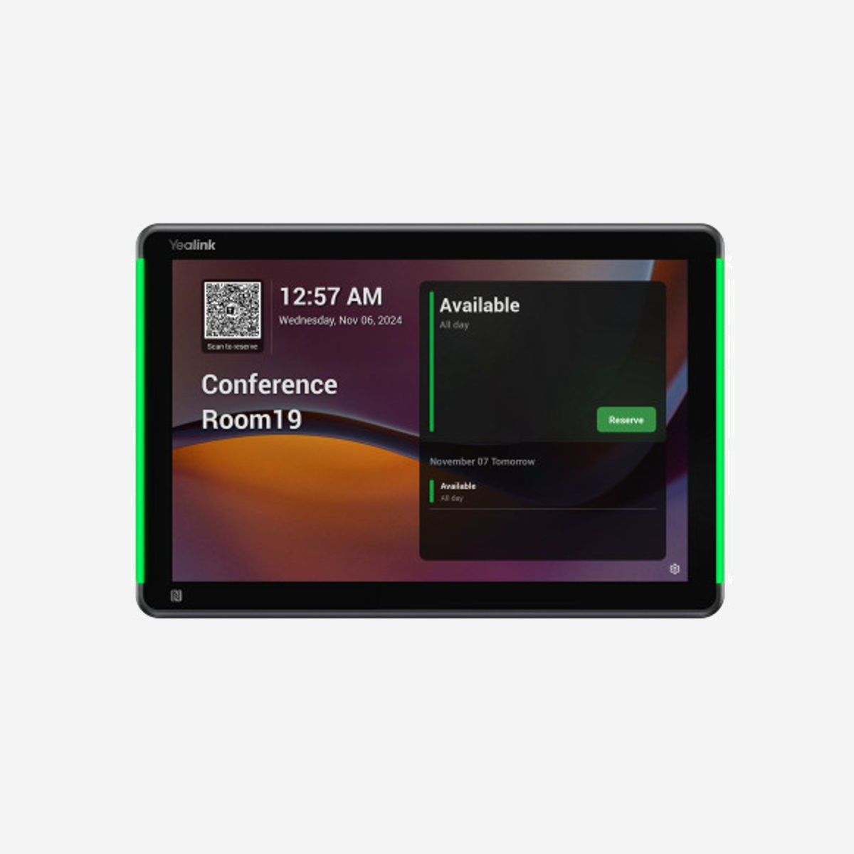 Yealink RoomPanel Plus E2 - Écran tactile 10.1" LCD 1280x800, Android 13, WiFi bi-bande, Bluetooth 5.0, PoE, caméra 2MP - Yealink RoomPanel Plus E2. Taille de l'écran: 25,6 cm (10.1"), Résolution de l'écran: 1280 x 800 pixels, Technologie d'affichage: LCD. Couleur du boîtier: Gris. Système d'exploitation installé: Android 13.0. Total des megapixels: 2 MP. Standards wifi: 802.11a, 802.11b, 802.11g, Wi-Fi 4 (802.11n), Wi-Fi 5 (802.11ac), Bande Wi-Fi: Bi-bande (2,4 GHz / 5 GHz), LAN Ethernet : taux de transfert des données: 10,100 Mbit/s