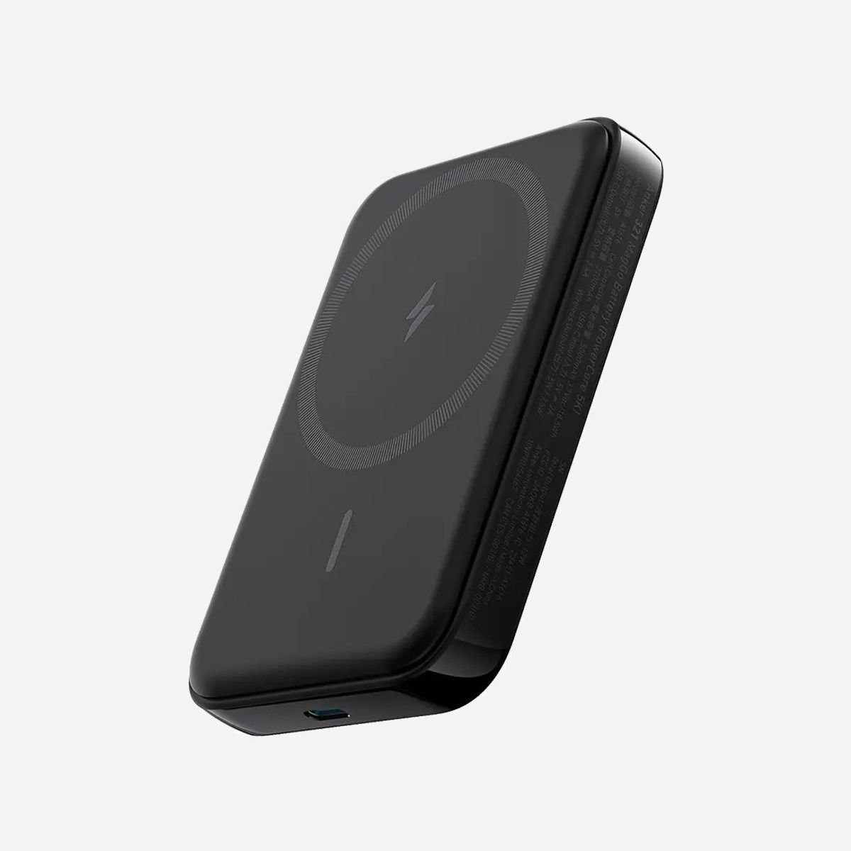 Anker MagGo 321 (A1616G11) Batterie Externe 5000 mAh Recharge Sans Fil 7.5W USB-C 5V/2.4A Noir Compatible iPhone 12/13/14 - Anker 321 MagGo 5000. Capacité de la batterie: 5000 mAh, Recharge sans fil. Puissance de sortie totale: 120 W, Courant de sortie: 2,4 A. Couleur du produit: Noir