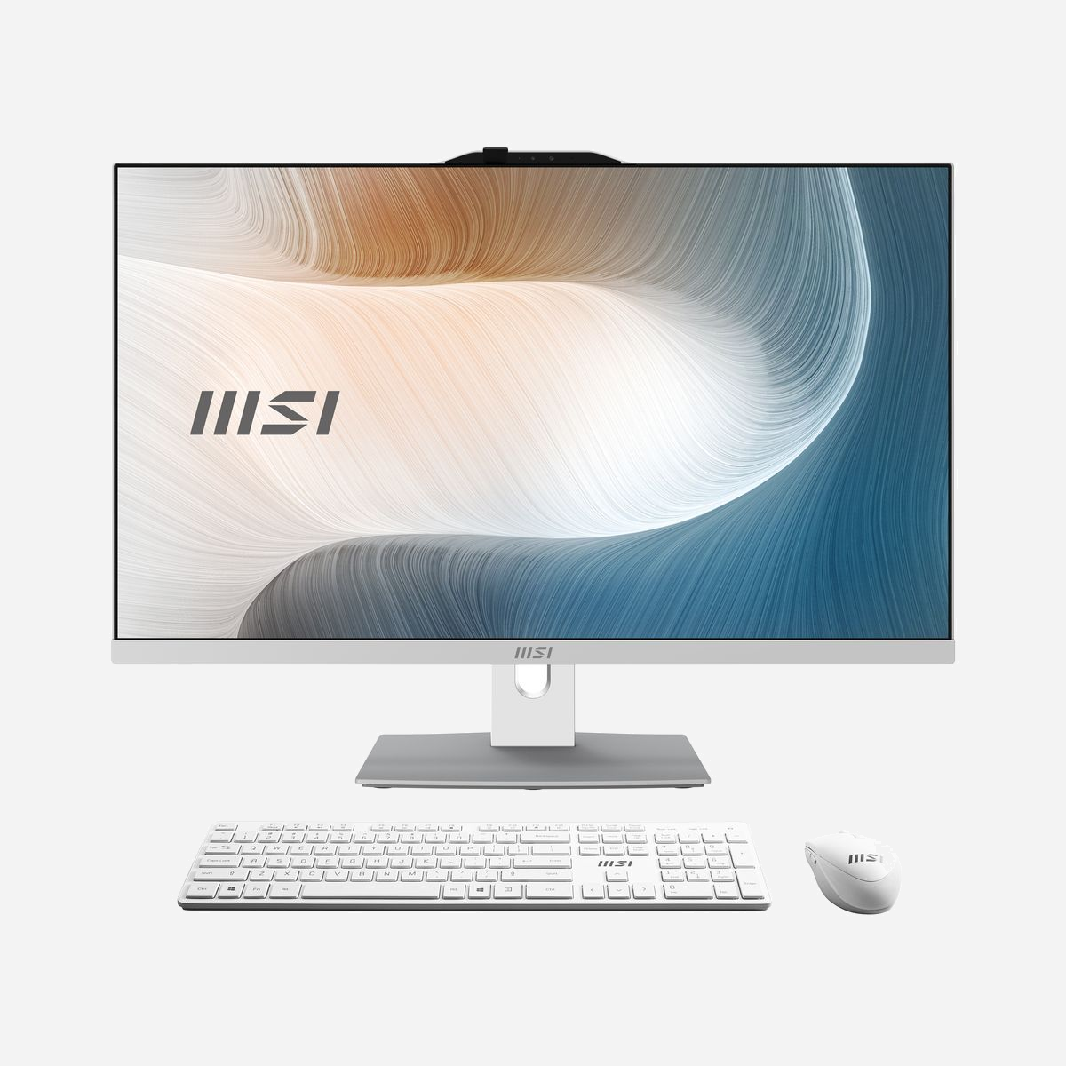 MSI Modern AM242P 1M-1872AT All-in-One 23.8" FHD IPS, Intel Core i5-120U, 16Go DDR5, 512Go SSD NVMe PCIe, Intel Graphics, Wi-Fi 6E, Windows 11 Home - MSI Modern AM242P 1M-1872AT. Type de produit: PC All-in-One. Taille de l'écran: 60,5 cm (23.8"), Type HD: Full HD, Résolution de l'écran: 1920 x 1080 pixels, Type de panneau: IPS. Famille de processeur: Intel Core 5. Mémoire interne: 16 Go, Type de mémoire interne: DDR5-SDRAM. Capacité totale de stockage: 512 Go, Supports de stockage: SSD. Modèle d'adaptateur graphique inclus: Intel Graphics. Appareil photo intégré. Système d'exploitation installé: Windows 11 Home. Couleur du produit: Blanc