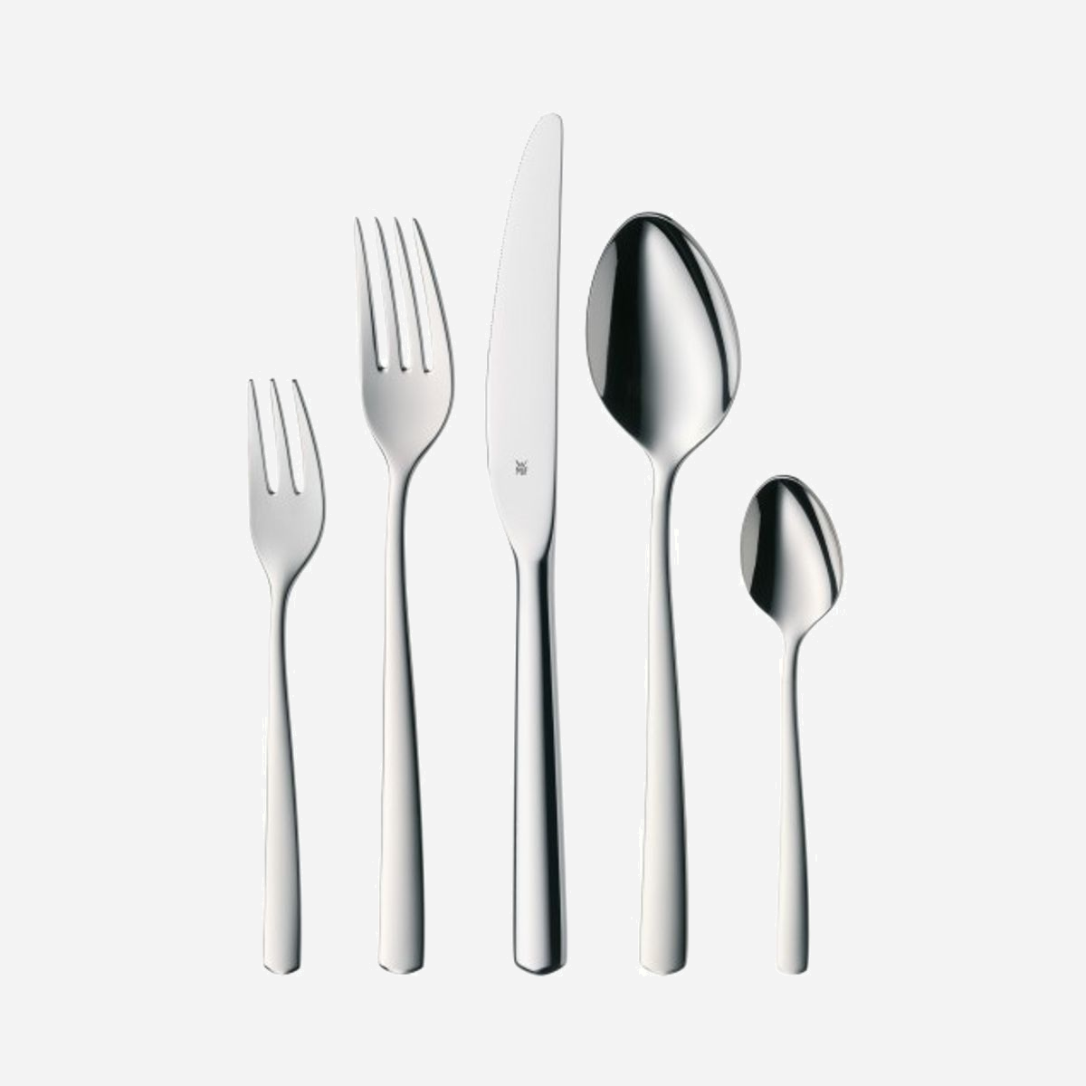 WMF Boston 11.2091.6040 : Ménagère 30 pièces en acier inoxydable pour 6 personnes (5 couteaux, cuillères, fourchettes de table et à dessert) - WMF 1120916040