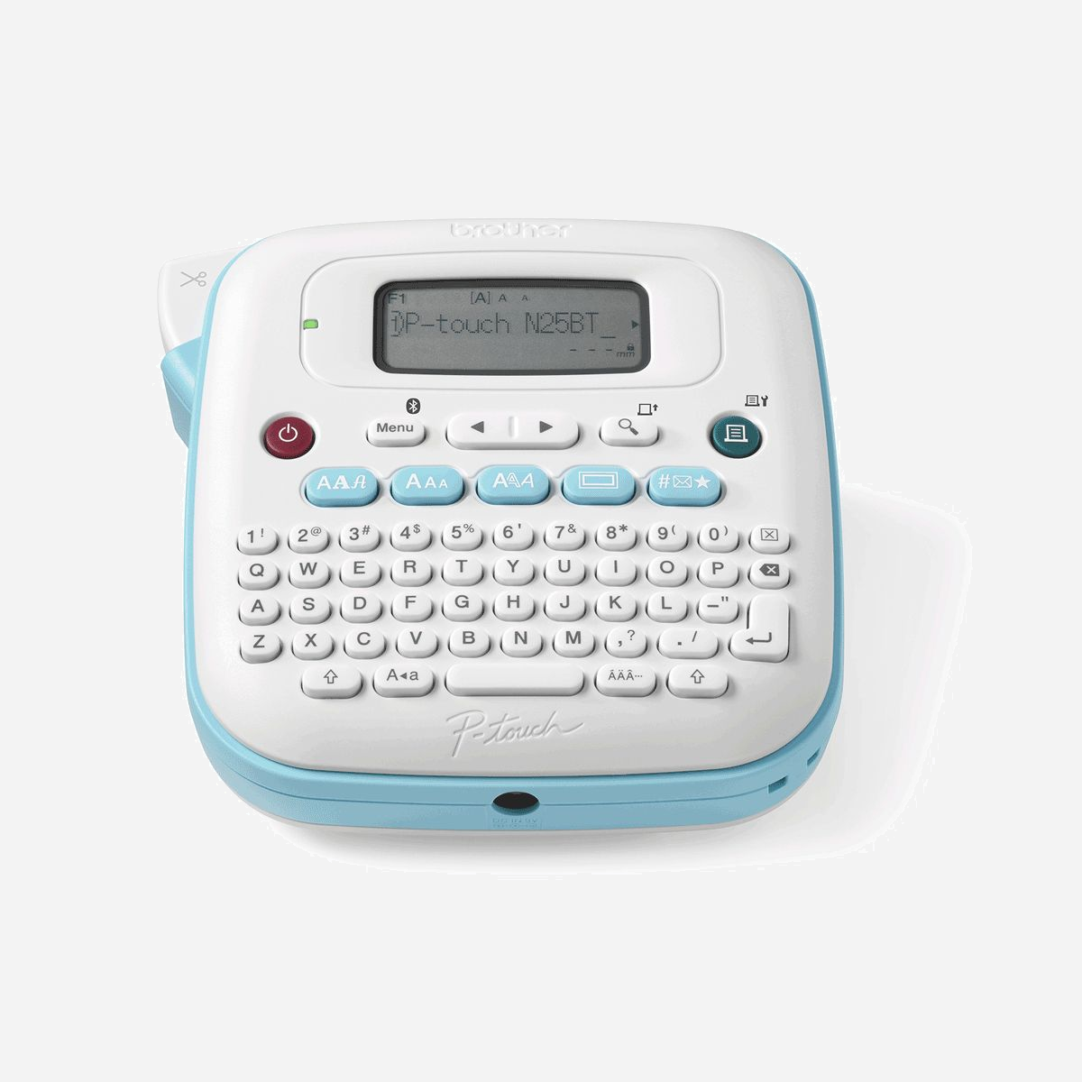 Brother PT-N25BT Imprimante Étiquettes Transfert Thermique Couleur 180x180 DPI 12mm/sec Bluetooth LCD Android/iOS, Rubans 12mm - Que vous organisiez votre espace de travail, vos dossiers ou vos documents importants, gardez votre bureau en ordre avec la PT-N25BT. Avec 17 couleurs de ruban, ainsi que 3 polices, 15 cadres et 250 symboles, vous pouvez imprimer des étiquettes personnalisées pour organiser votre espace de travail comme bon vous semble. Imprimez des étiquettes à l'aide du clavier intégré ou directement depuis votre smartphone avec l'application Design&Print2 de Brother, vous donnant accès à encore plus de polices, cadres et symboles, ainsi qu'à des modèles d'étiquettes prêts à l'emploi.
