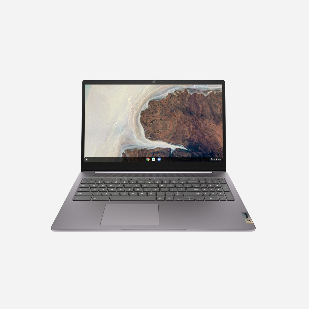 Lenovo IdeaPad 3 Chrome 15IJL6 Chromebook - Intel Celeron N4500, 15.6" FHD IPS, 4GB LPDDR4x, 64GB eMMC, Intel UHD Graphics, Wi-Fi 6, ChromeOS - Lenovo IdeaPad 3 Chrome 15IJL6. Type de produit: Chromebook, Format: Clapet. Famille de processeur: Intel® Celeron® N, Modèle de processeur: N4500, Fréquence du processeur: 1,1 GHz. Taille de l'écran: 39,6 cm (15.6"), Type HD: Full HD, Résolution de l'écran: 1920 x 1080 pixels. Mémoire interne: 4 Go, Type de mémoire interne: LPDDR4x-SDRAM. Capacité totale de stockage: 64 Go, Supports de stockage: eMMC. Modèle d'adaptateur graphique inclus: Intel® UHD Graphics. Système d'exploitation installé: ChromeOS. Couleur du produit: Gris