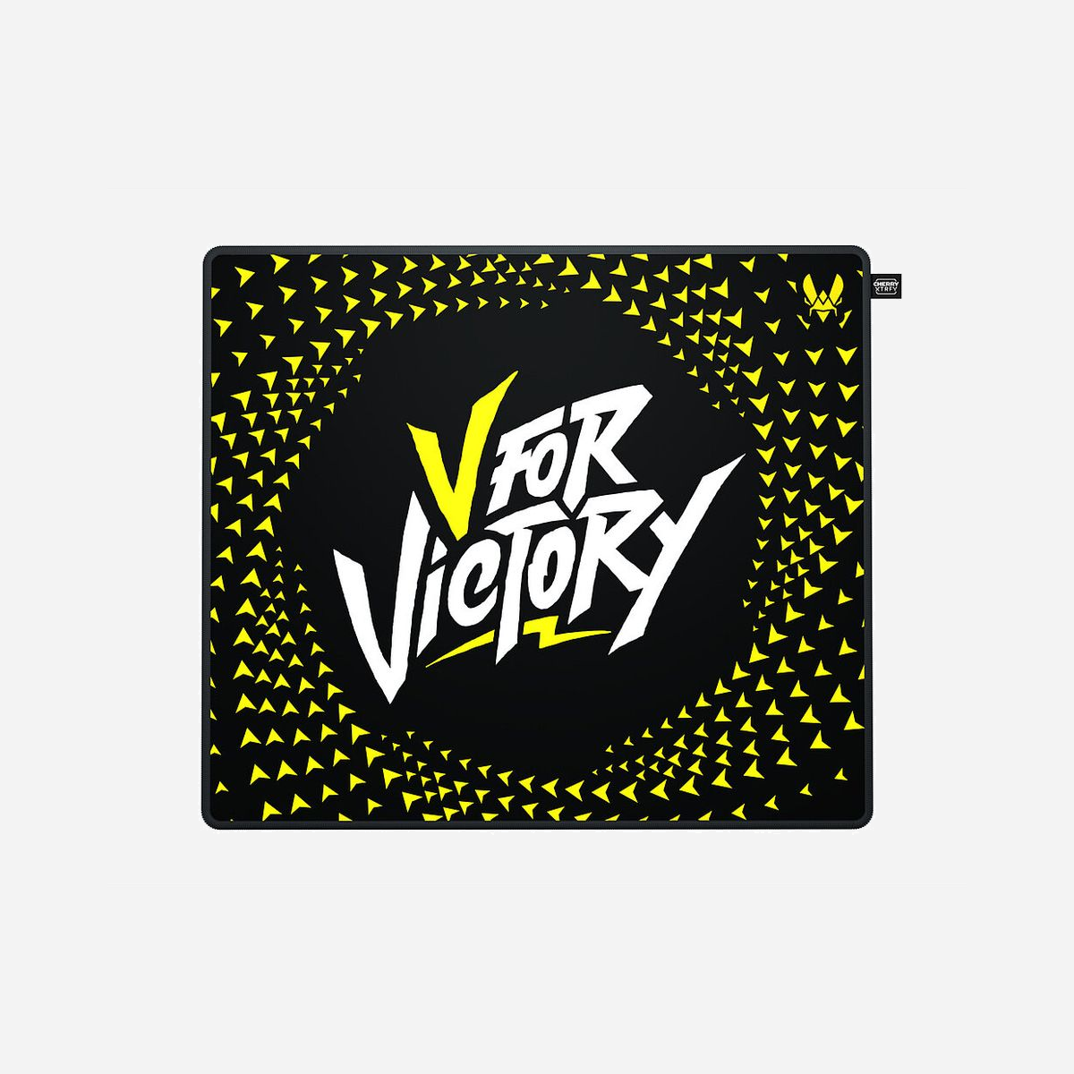 CHERRY XTRFY GP5 Vitality Black - Tapis de souris gaming 460x400x4mm - Polyester/Caoutchouc - Base antidérapante - Rebords cousus - Coloration image Noir/Blanc/Jaune - CHERRY XTRFY GP5 Vitality Black. Largeur: 460 mm, Profondeur: 400 mm. Couleur du produit: Noir, Blanc, Jaune, Coloration de surface: Image, Matériel: Polyester, Caoutchouc, Rebords cousus, Base antidérapante, Tapis de souris de jeu