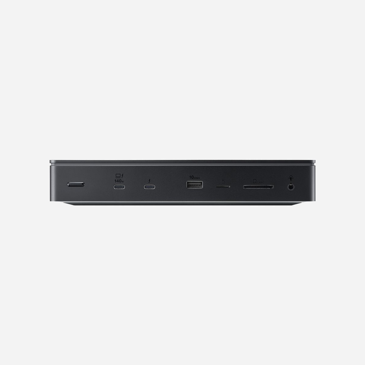 ASUS Master Thunderbolt 5 Dock DC510 - Station d'accueil filaire, Thunderbolt 5, USB 3.2 Gen 1/2, USB Power Delivery 3.1 140W, Ethernet 2.5Gbps, Lecteur SD/MicroSD, SSD M.2 NVMe PCIe 4.0, 8K 144Hz - ASUS Master Thunderbolt 5 Dock DC510. Technologie de connectivité: Avec fil, Interface de l'hôte: Thunderbolt 5, Délivrance de la puissance USB jusqu’à: 140 W. LAN Ethernet : taux de transfert des données: 2500 Mbit/s. Couleur du produit: Noir, Cartes mémoire compatibles: MicroSD (TransFlash), SD, Types de lecteurs de stockage pris en charge: SSD. Type de source d'alimentation: CC, Courant d'entrée: 9 A, Longueur du câble d'alimentation: 1 m. Largeur: 220 mm, Profondeur: 96,7 mm, Hauteur: 38,1 mm