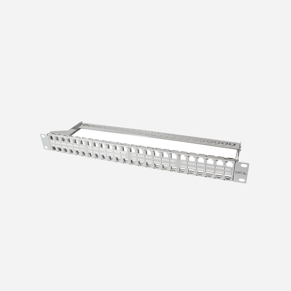 LogiLink NK4046 : Panneau de brassage 48 ports, Gris, Construction Métallique, pour Baies de Branchements Réseau - LogiLink NK4046. Couleur du produit: Gris, Matériel: Métal