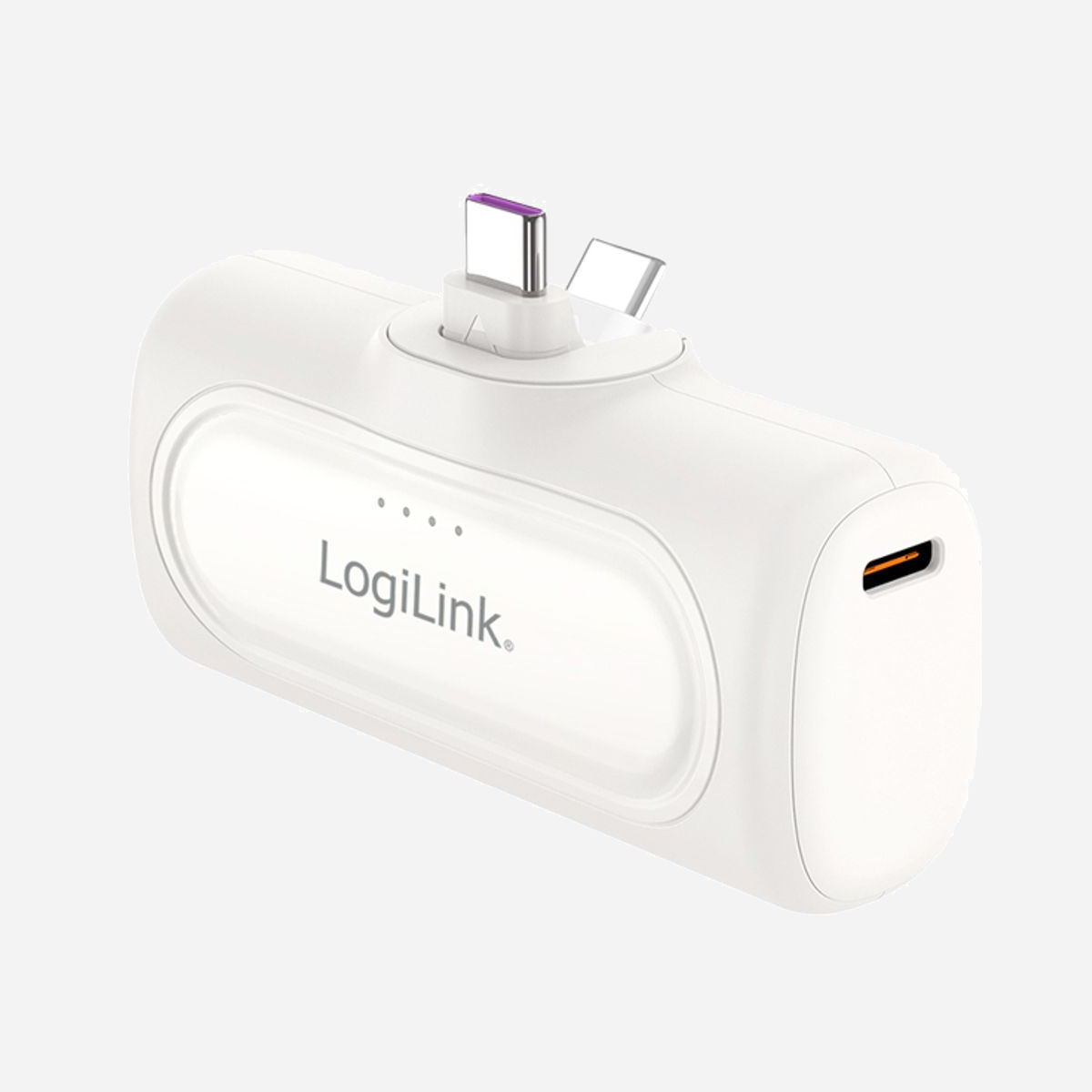 LogiLink PA0349W Batterie Externe 5000mAh Blanc, USB Type-C 20W (12V/3A), Charge Rapide, Power Delivery, Protection Surcharge/Court-circuit, avec câble USB Type-A vers Type-C - LogiLink PA0349W. Capacité de la batterie: 5000 mAh. Quantité de ports USB de type C: 1. Puissance de sortie totale: 20 W, Courant de sortie: 3 A. Couleur du produit: Blanc