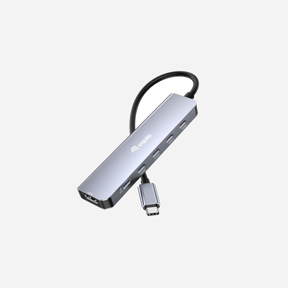Equip 133499 Station d'accueil USB 3.2 Gen 2 Type-C, 4K Ultra HD, Power Delivery 100W, Boîtier Aluminium Gris, Câble 0.25m, Compatible Windows/macOS/Android - Equip 133499. Technologie de connectivité: Avec fil, Interface de l'hôte: USB 3.2 Gen 2 (3.1 Gen 2) Type-C, Délivrance de la puissance USB jusqu’à: 100 W. Couleur du produit: Gris, Taux de transfert des données: 10 Gbit/s, Type HD: 4K Ultra HD. Type de source d'alimentation: USB, Longueur du câble USB: 0,25 m. Prise en charge du système d'exploitation Windows: Windows Vista, Windows Vista Business, Windows Vista Business x64, Windows Vista Enterprise,..., Prise en charge du système d'exploitation Mac: Mac OS X 10.5 Leopard, Mac OS X 10.6 Snow Leopard, Mac OS X 10.7 Lion, Mac OS X 10.7.5 Lion, Mac..., Système mobile supporté: Android 10.0, Android 11.0, Android 12.0, Android 13.0, Android 14.0, Android 5.0, Android 5.1,.... Largeur: 28 mm, Profondeur: 10 mm, Hauteur: 360 mm