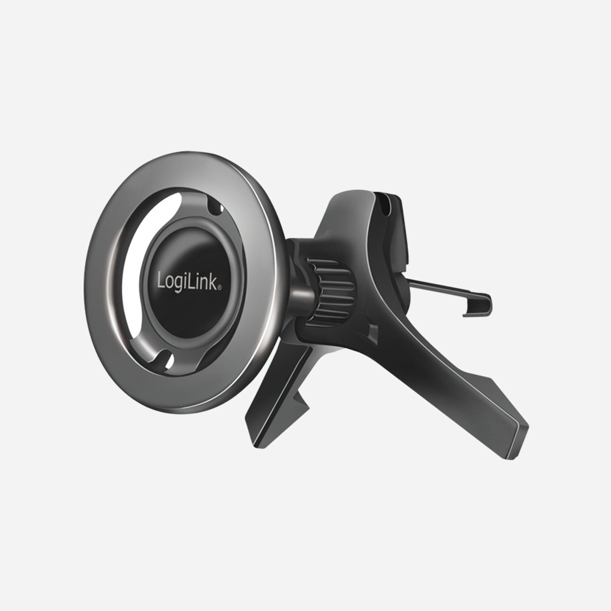 LogiLink AA0167 Support Passif Voiture/Camion pour Smartphone/Mobile (4.7"-6.9") Fixation Magnétique, Rotation H/V, Noir, Gestion Câbles, 90x75x70mm - LogiLink AA0167. Type d'appareil mobile: Mobile/smartphone, Type: Support passif, Usage adapté: Voiture, Camion, Couleur du produit: Noir