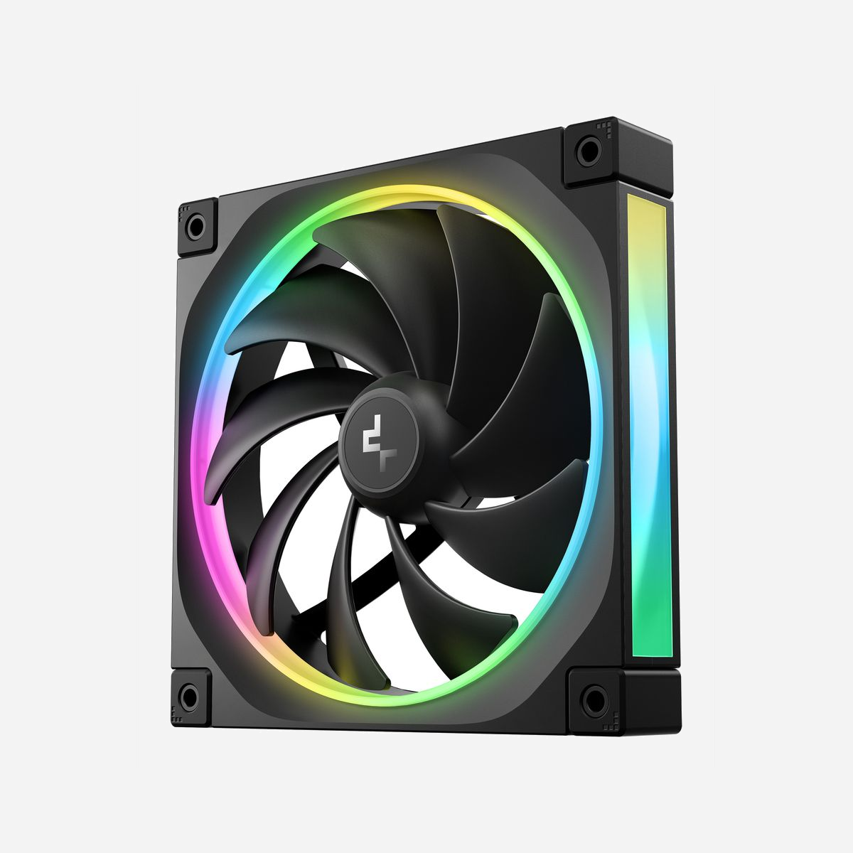 DeepCool FL14 Ventilateur 140mm pour Boîtier PC - 500-1700 RPM, 66.59 CFM, 2.37 mmH2O, FDB, LED RGB 42, 4-Pin PWM, 12V Noir (R-FL14-BKAPN1-G) - DeepCool FL14. Type: Ventilateur, Diamètre du ventilateur: 14 cm, Vitesse de rotation (min): 500 tr/min, Vitesse de rotation (max): 1700 tr/min, Pression d'air maximale: 2,37 mmH2O, Type de roulement: Palier à dynamique des fluides (FDB). Couleur du produit: Noir