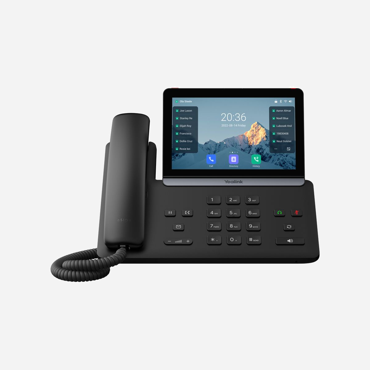 Yealink SIP-T88W Pro Téléphone IP Android 13, Écran Tactile 7" 800x480, Gigabit Ethernet, PoE, Bluetooth, USB, Répertoire 1000 Entrées, 12 Comptes VoIP - Le Yealink SIP-T88W Pro est un téléphone d'affaires intelligent et facile à utiliser qui offre une expérience d'appel audio HD enrichie pour les professionnels. Ce téléphone d'affaires intelligent permet une communication améliorant la productivité avec la simplicité d'un téléphone standard. Avec le combiné Bluetooth Yealink BTH88, les utilisateurs peuvent se déplacer librement pendant un appel, sans plus manquer d'appels en quittant leur bureau. Avec une portée allant jusqu'à 10 mètres (30 pieds), le combiné Bluetooth Yealink offre plus de flexibilité au bureau. Basé sur le système d'exploitation Android 13, le SIP-T88W Pro adopte une nouvelle interface utilisateur, qui est plus concise et orientée business, améliorant considérablement l'efficacité du travail des utilisateurs.