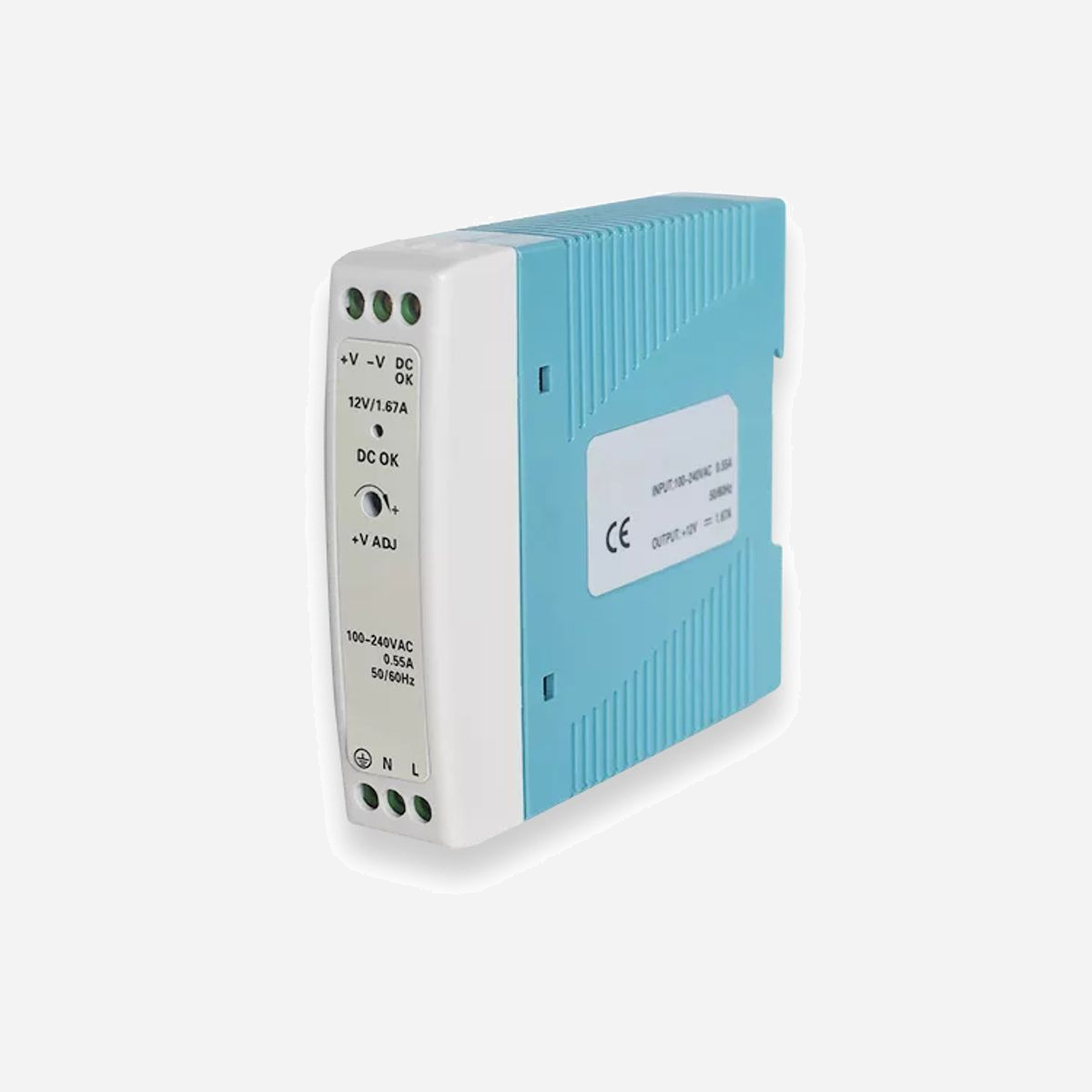 Teltonika PR3PDNP0 Alimentation Intérieure 20W 100-240V CA vers CC, Sortie 12V 1.67A, Bleu/Blanc, 22.5x90x100mm, Certification EN60950-1 - Teltonika PR3PDNP0. Type d'alimentation d'énergie: Intérieure, Tension d'entrée: 100-240 V, Fréquence d'entrée: 50-60 Hz. Couleur du produit: Bleu, Blanc. Certification: EN60950-1:2006+A11:2009+A1:2010+A12:2011+A2:2013 EN55022:2010 EN61000-3-2:2014 EN61000-3-3:2013.... Largeur: 22,5 mm, Profondeur: 90 mm, Hauteur: 100 mm. Quantité: 1 pièce(s)