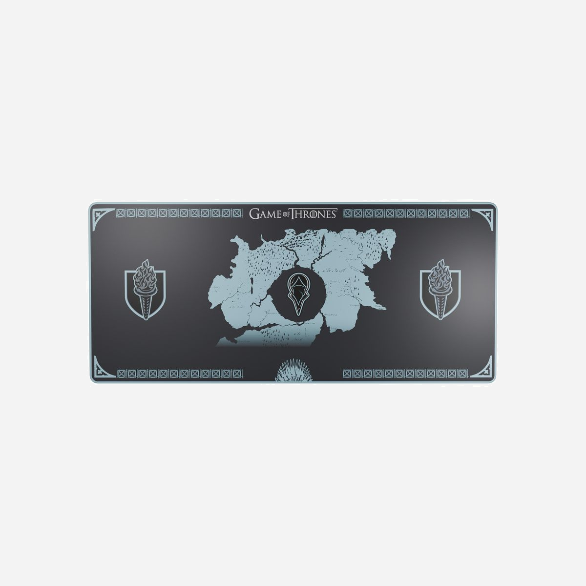 Lexip Tapis de souris XXL Game of Thrones Night King Edition, 900x400x4mm, Néoprène, Base Antidérapante, Noir/Bleu, Coloration Image, Référence TSXLXMP0008 - Lexip HBO Game of Thrones - Night King Edition. Largeur: 900 mm, Profondeur: 400 mm. Couleur du produit: Noir, Bleu, Coloration de surface: Image, Matériel: Néoprène, Base antidérapante, Tapis de souris de jeu