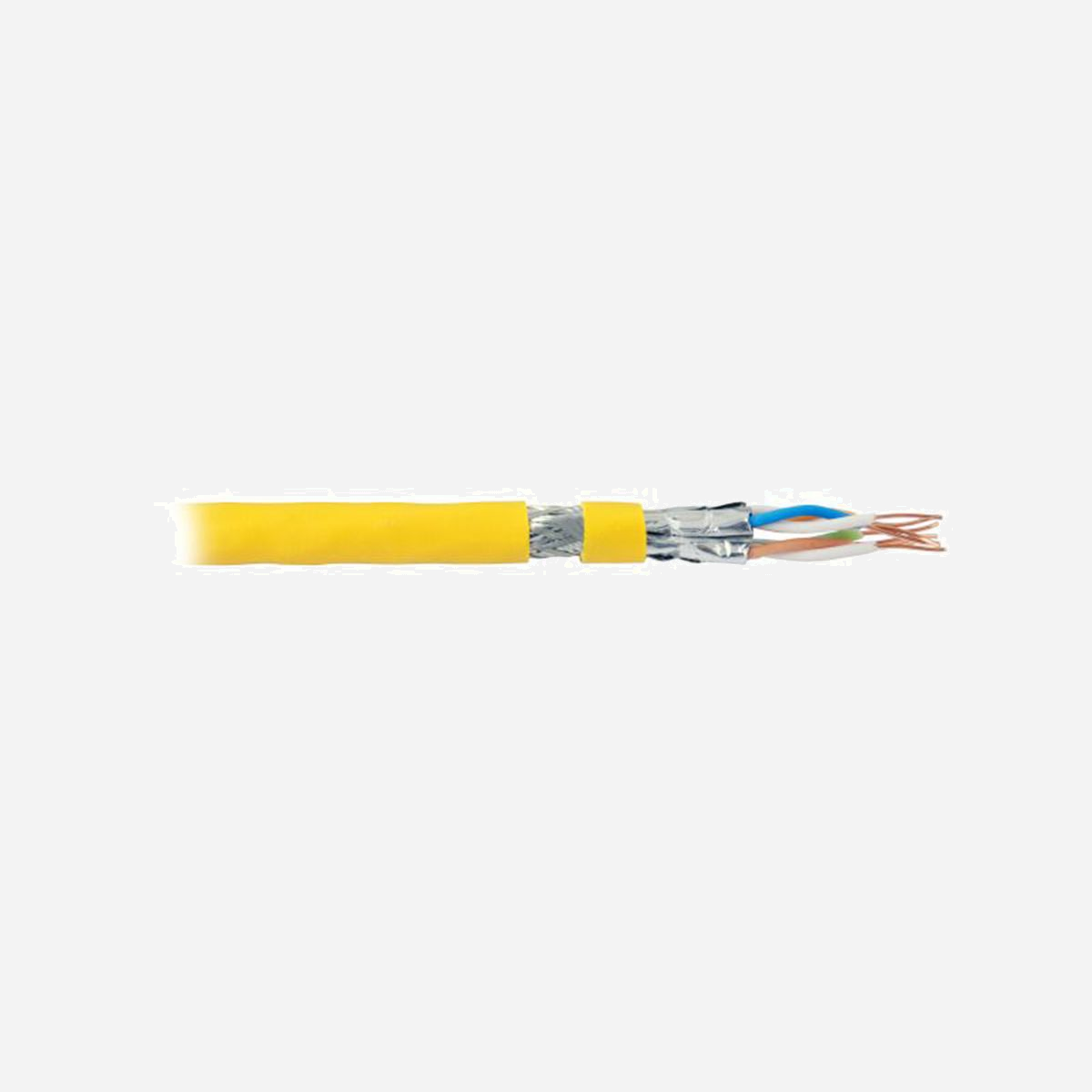 Câble Réseau EFB Elektronik 99827.100 Cat8.2 S/FTP (S-STP) 100m Jaune, 40GbE, Conducteur Cuivre, Gaine LSZH, AWG22/1, Fréquence 2000MHz - EFB Elektronik 99827.100. Longueur de câble: 100 m, Câble standard: Cat8.2, Blindage du câble: S/FTP (S-STP), Taux de transfert de données: 40000 Mbit/s, Couleur du produit: Jaune