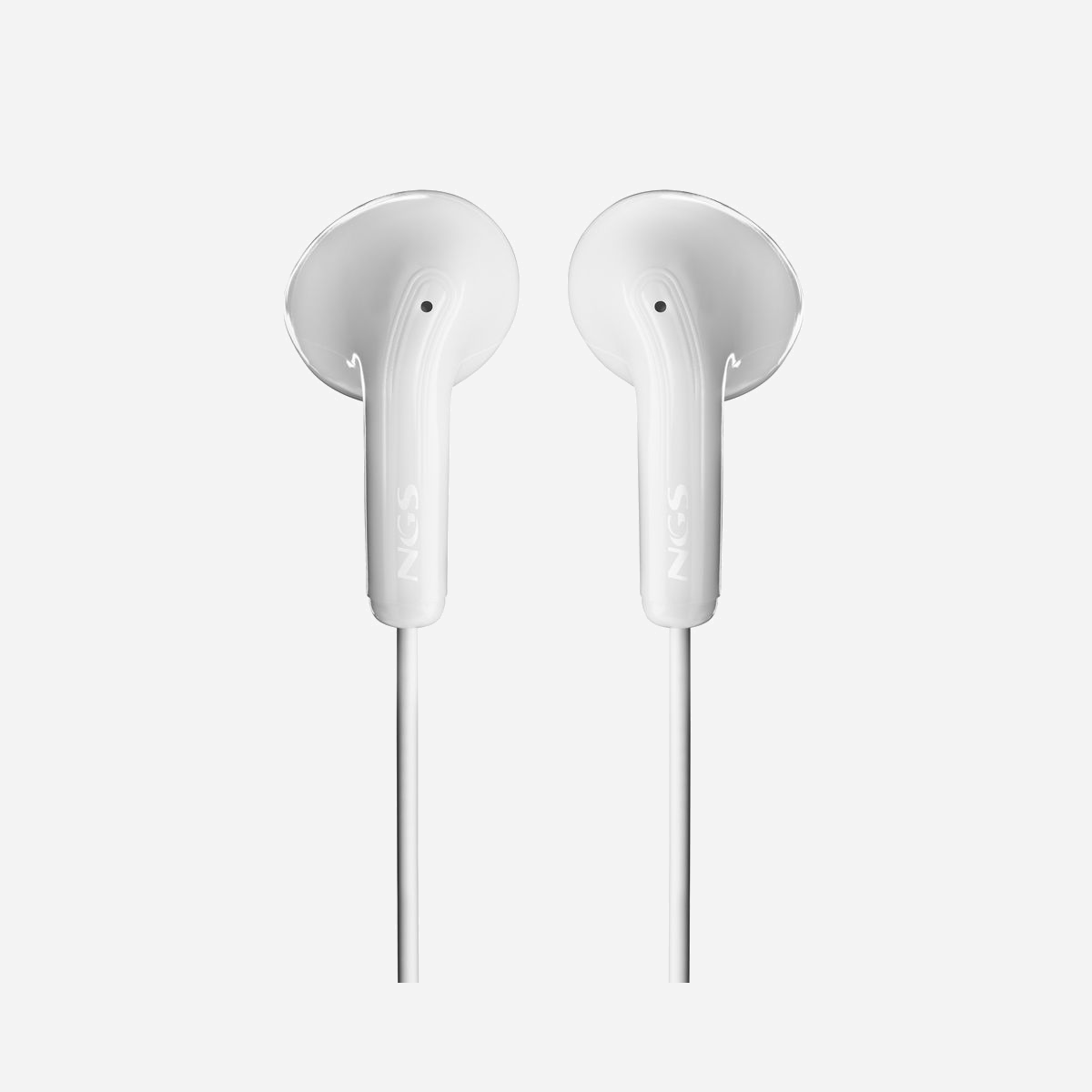 NGS Cross Glide Blanc : Écouteurs intra-auriculaires filaires USB Type-C, microphone intégré, impédance 16 Ohm, sensibilité 102 dB, câble 1.2m - Écouteurs intra-auriculaires avec microphone et bouton multifonction. Connexion USB-C.