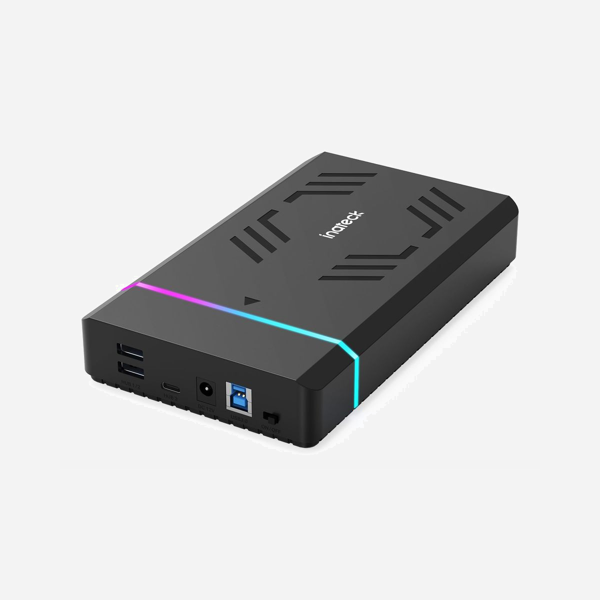 Inateck FE3003_BLACK Boîtier Externe USB 3.2 Gen 1 pour Disque Dur/SSD 2.5/3.5" SATA I/II/III Jusqu'à 20To, Chipset AMS225, Compatible Windows/macOS, Noir - Inateck FE3003. Type de produit: Boîtier disque dur/SSD. Nombre d'unités de stockage pris en charge: 1, Taille de l'unité de stockage: 2.5/3.5", Interfaces de lecteur de stockage prises en charge: SATA, Série ATA II, Série ATA III, Capacité de stockage maximum: 20 To. Taux de transfert des données: 6 Gbit/s. Couleur du produit: Noir. Connecteur USB: USB Type-A, USB Type-B, USB Type-C