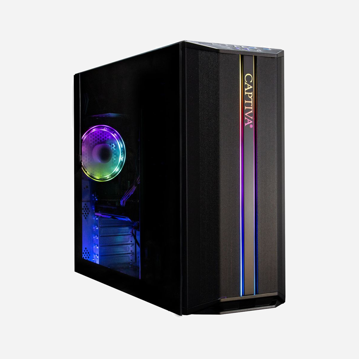 CAPTIVA Advanced Gaming I75-369 : Intel Core i5-12400F, 16Go DDR4 3200MHz, SSD 500Go M.2, NVIDIA GeForce RTX 4060 8Go GDDR6, Wi-Fi 6 - CAPTIVA Advanced Gaming I75-369. Fréquence du processeur: 2,5 GHz, Famille de processeur: Intel® Core™ i5, Modèle de processeur: i5-12400F. Mémoire interne: 16 Go, Type de mémoire interne: DDR4-SDRAM, Fréquence de la mémoire: 3200 MHz. Capacité totale de stockage: 500 Go, Supports de stockage: SSD, Lecteur de cartes mémoires intégré. Modèle d'adaptateur graphique distinct: NVIDIA GeForce RTX 4060. Wifi. Alimentation d'énergie: 450 W. Type de produit: PC. Poids: 11 kg. Couleur du produit: Noir