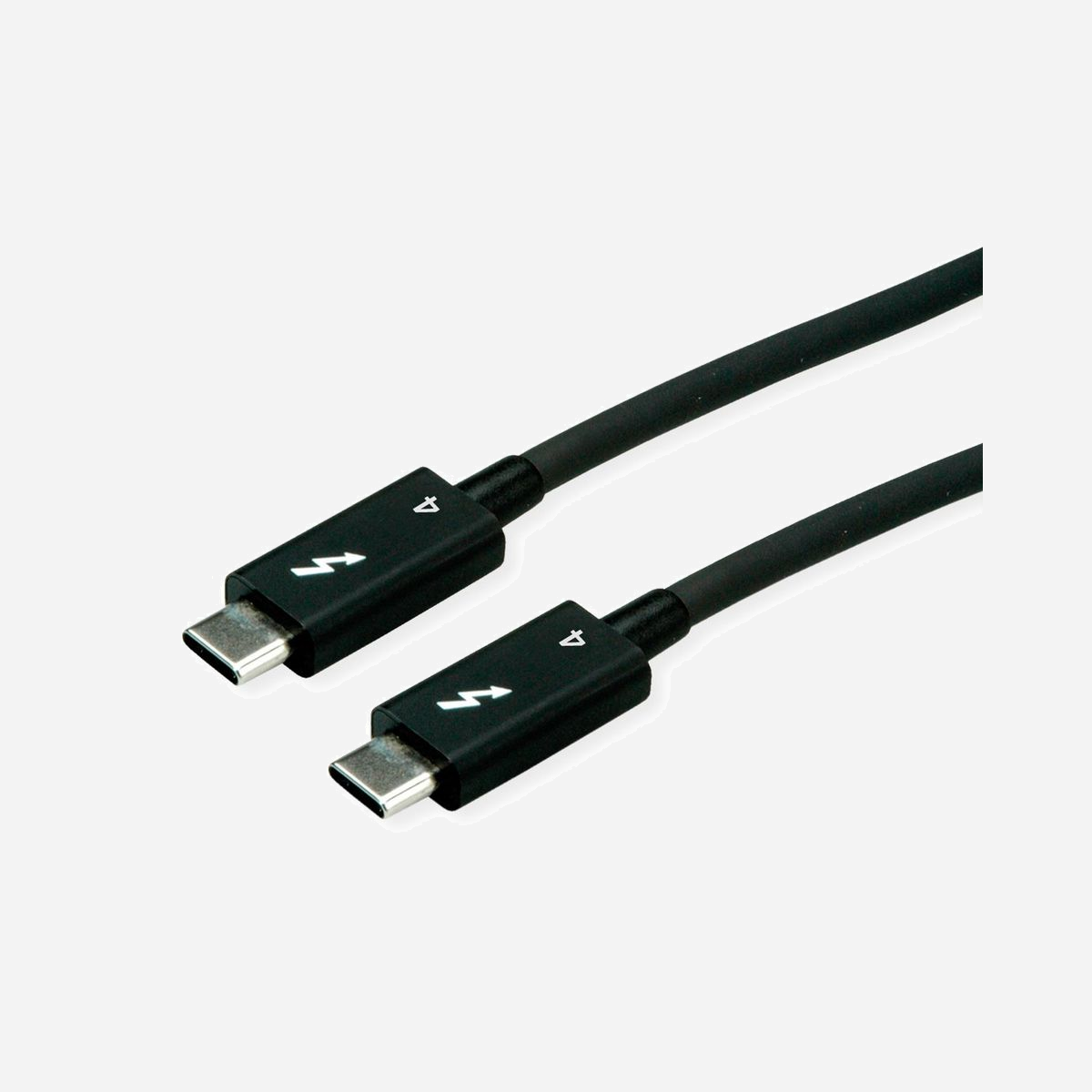 ROLINE Câble USB-C vers USB-C 1.5m Noir - USB 3.2 Gen 1 (3.1 Gen 1) 40 Gbit/s, Power Delivery 100W, Thunderbolt 4, résolution 7680x4320 60Hz - ROLINE 11.02.9047. Longueur de câble: 1,5 m. Connecteur 1: USB C, Connecteur 2: USB C, Version USB: USB 3.2 Gen 1 (3.1 Gen 1), Taux de transfert de données maximal: 40 Gbit/s, Couleur du produit: Noir