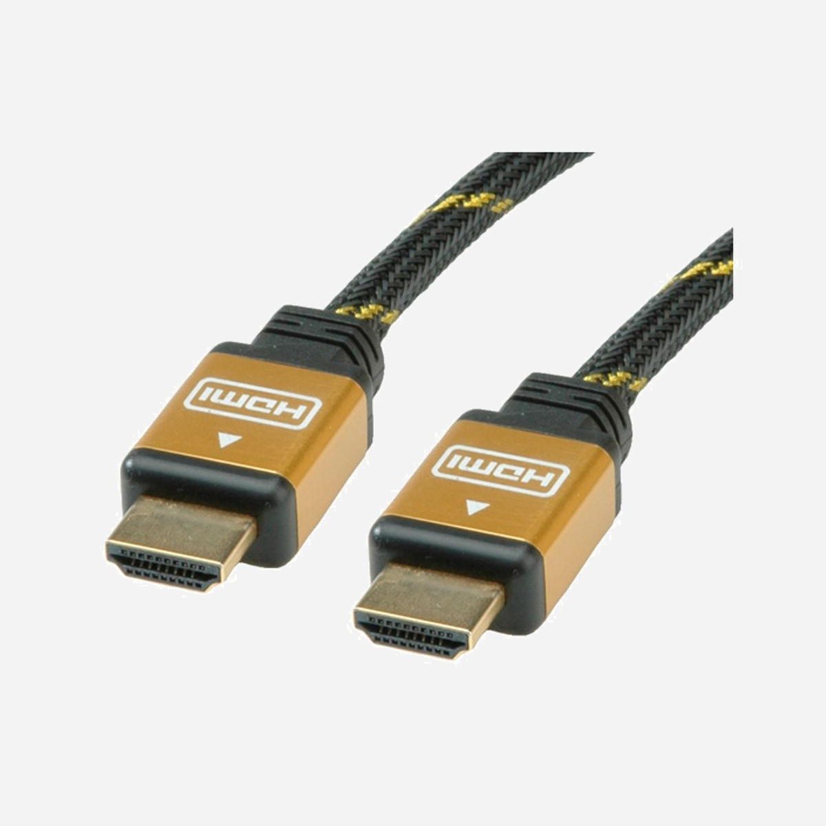 ROLINE GOLD Câble HDMI High Speed 15m, Connecteurs Mâle-Mâle Type A, Contacts Or, Résolution 1920x1080, Double Blindage, Référence 11.04.5560 - Câble HDMI de très grande qualité pour une transmission optimale des signaux numériques HDTV jusqu’à 340 Mhz.<br />Le double blindage (feuille + tresse) permet une transmission optimale des images et du son.<br /><br />Caractéristiques techniques:<br /><ul><li>Optimalisé pour les signaux numériques HDTV jusqu’à 1080i / 1080p</li><li>Résolution maximale: 1920 x 1080</li><li>Audio/Vidéo numérique</li><li>HDMI Highspeed</li><li>Compatible HDCP</li><li>Contacts dorés</li></ul>.
