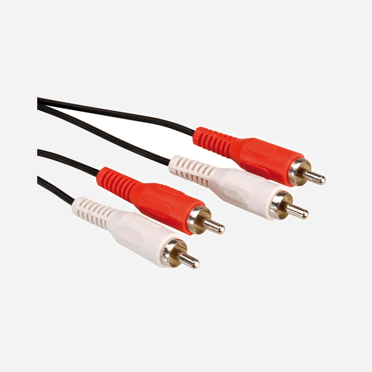 ROLINE Câble Audio 2x RCA Mâle vers 2x RCA Mâle 10m, Connecteurs Droits, Couleur Noire - Réf. 11.09.4338 - ROLINE Câble 2x RCA M/M 10m. Connecteur 1: 2 x RCA, Genre de connecteur 1: Mâle, Connecteur 2: 2 x RCA, Genre de connecteur 2: Mâle, Longueur de câble: 10 m