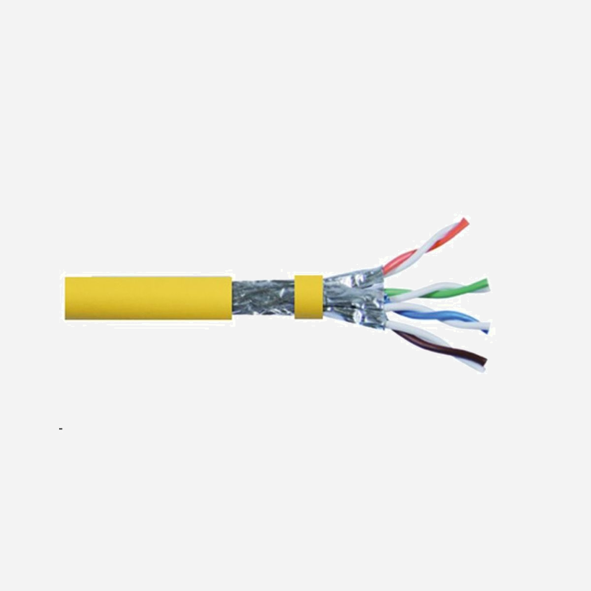 ROLINE 21.15.0005 Câble Réseau Cat8 SF/UTP (S-FTP) Jaune 100m Gaine PVC Conditionnement Boîte, Sans Connecteurs, Conformité Standard Cat8 - ROLINE 21.15.0005. Longueur de câble: 100 m, Câble standard: Cat8, Blindage du câble: SF/UTP (S-FTP), Couleur du produit: Jaune
