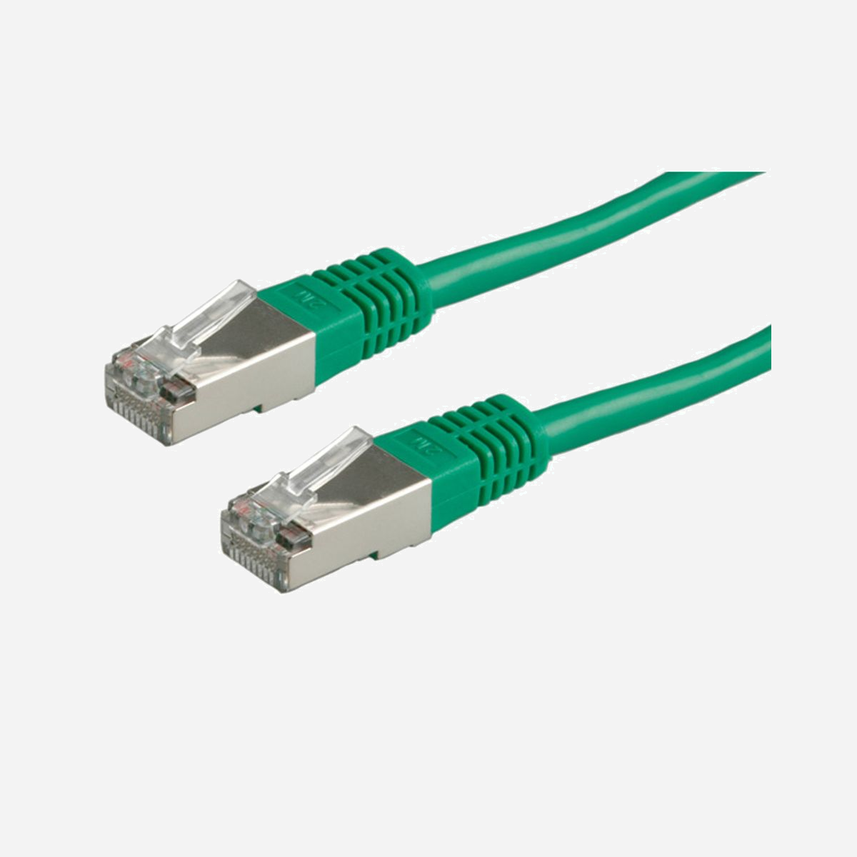 ROLINE Câble Patch FTP Cat.5e Vert 3m, Connecteurs RJ45 Mâle/Mâle, Blindage F/UTP, Impédance 100 Ohm, EIA/TIA 568A, Contacts Dorés - Câble confectionné avec des connecteurs blindés RJ45 de qualité. Résistant grâce aux connecteurs surmoulés, assignation des connecteurs 1:1 selon la norme EIA / TIA 568A. Structure: tresse de 8 fils, blindage total par feuille d'aluminium. Contacts dorés..